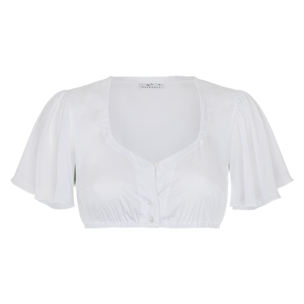 Waldorff Dirndlbluse Weiß