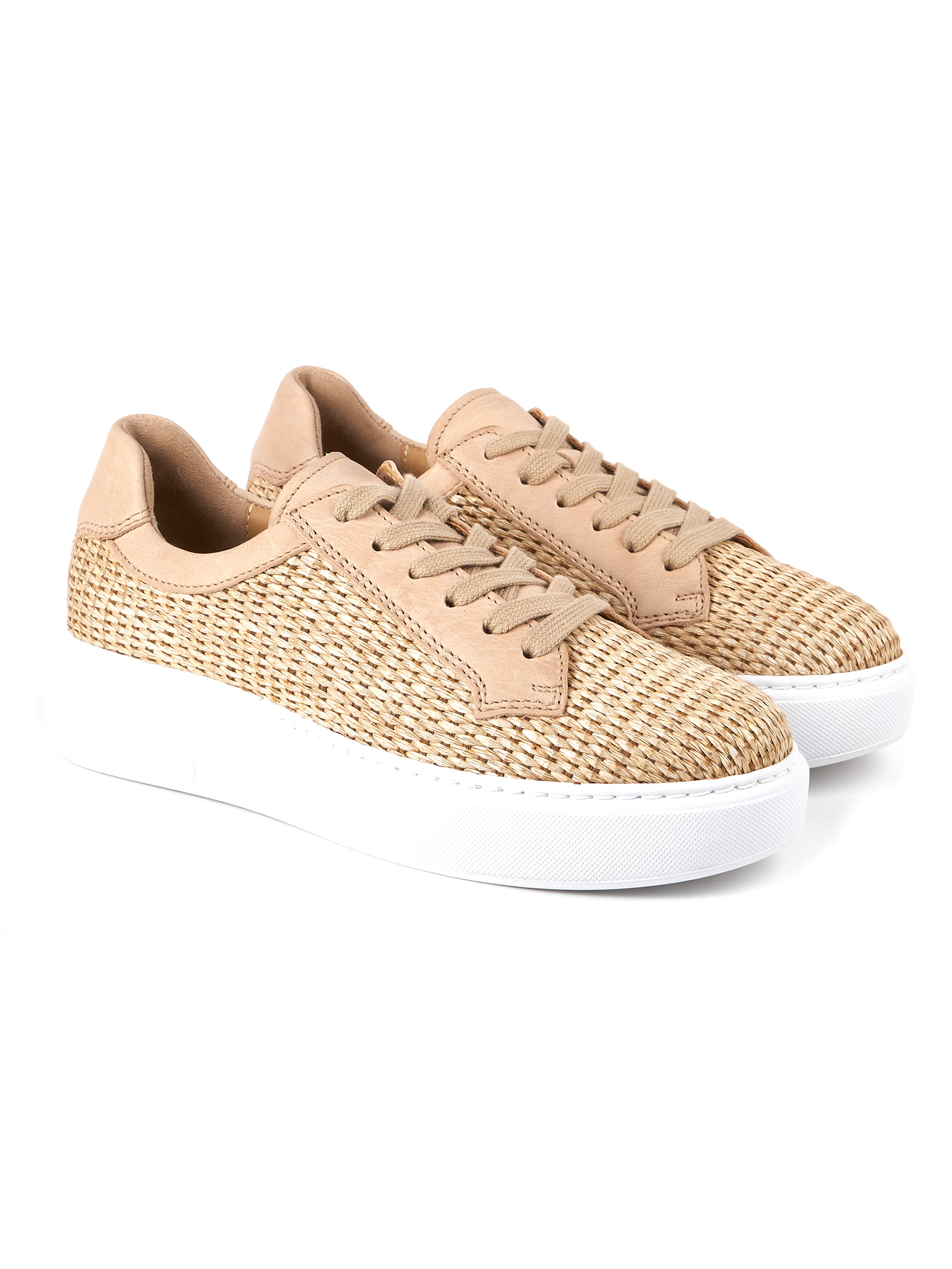 dirndl+bua Damen Sneaker Beige