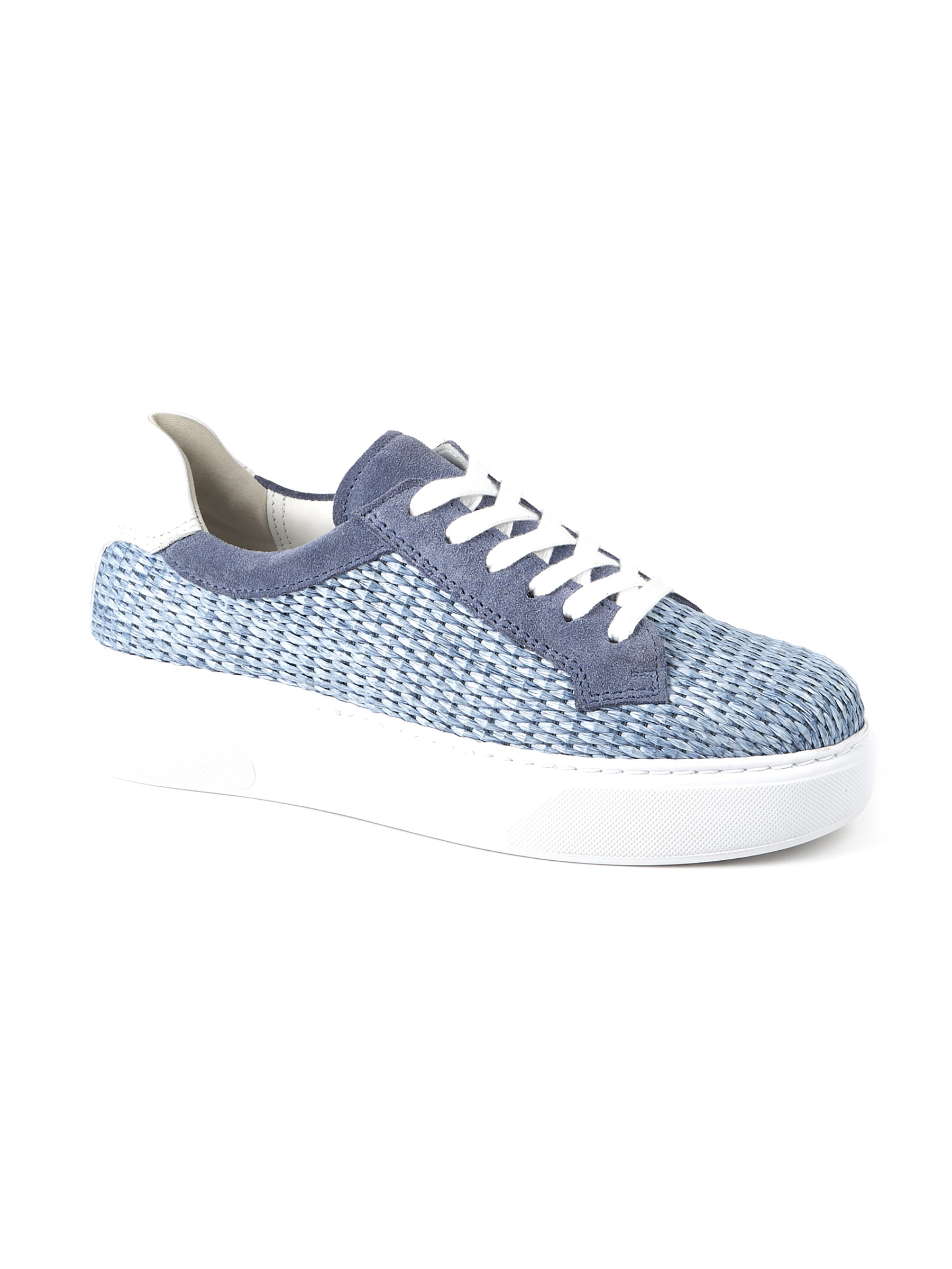 dirndl+bua Damen Sneaker Hellblau