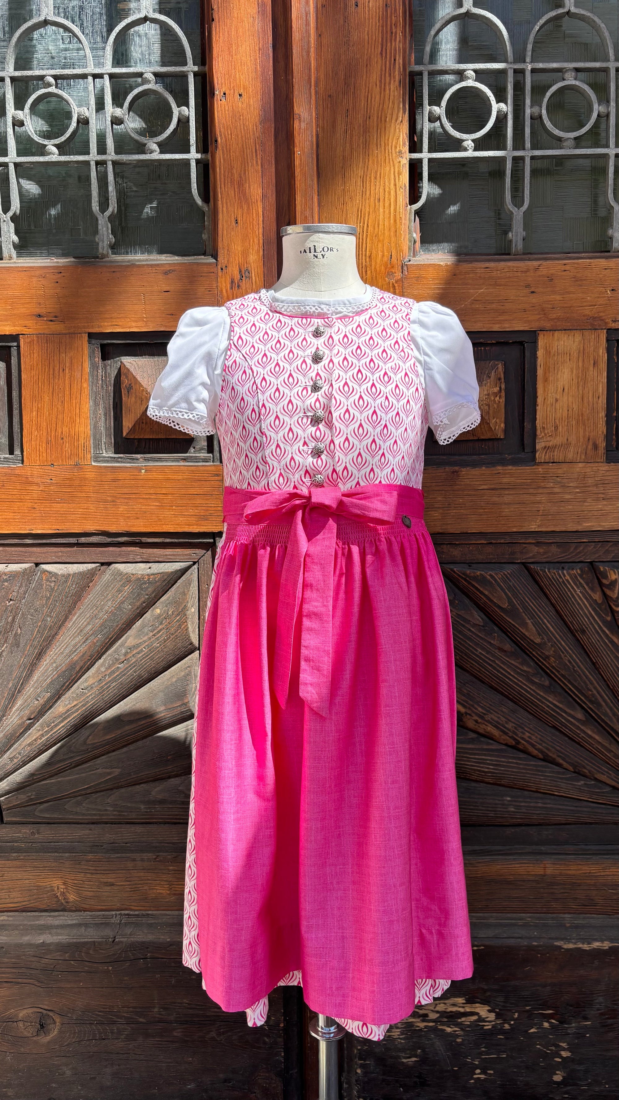 Country Line Kinder Dirndl Pink