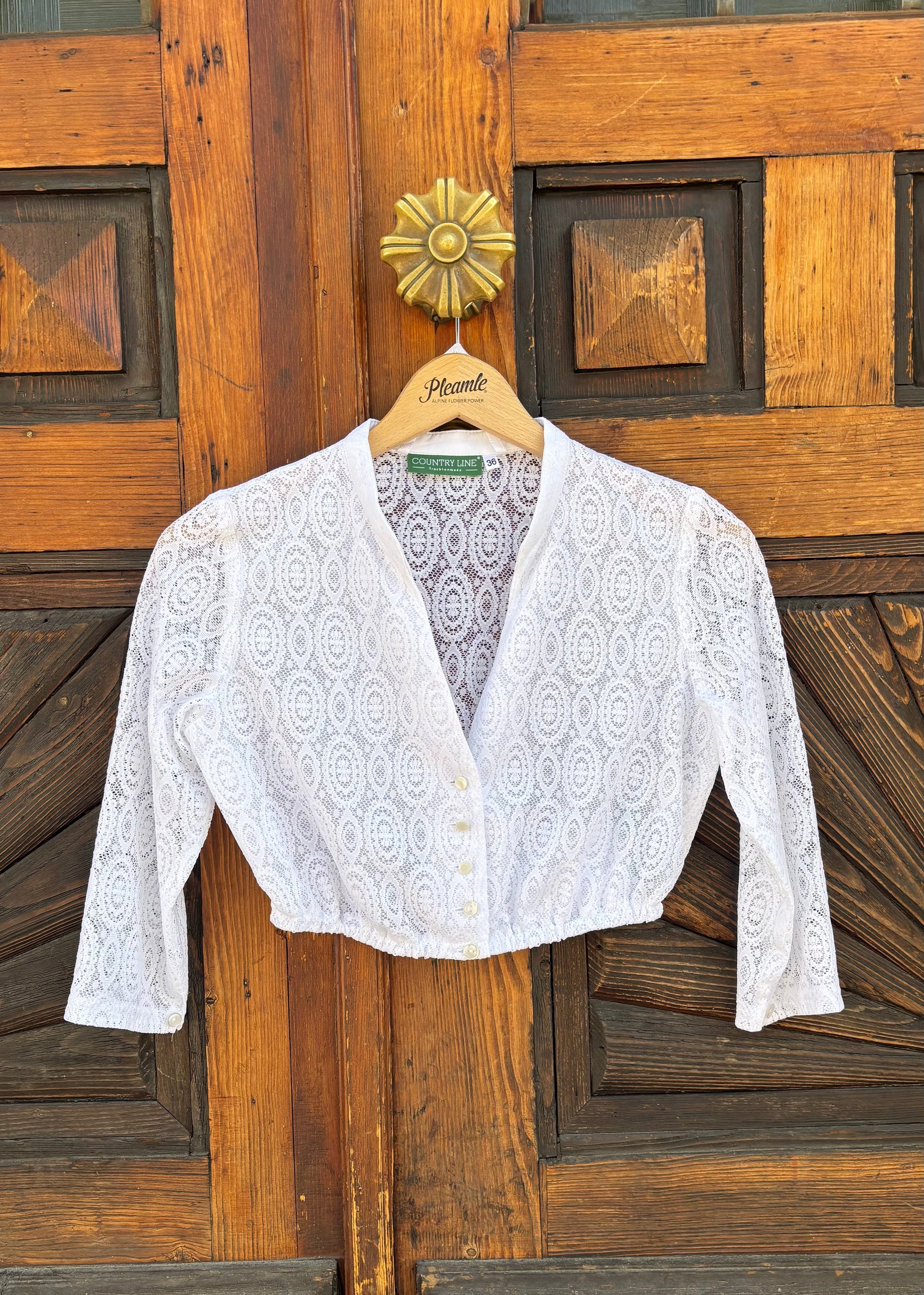 Country Line Dirndlbluse Weiß