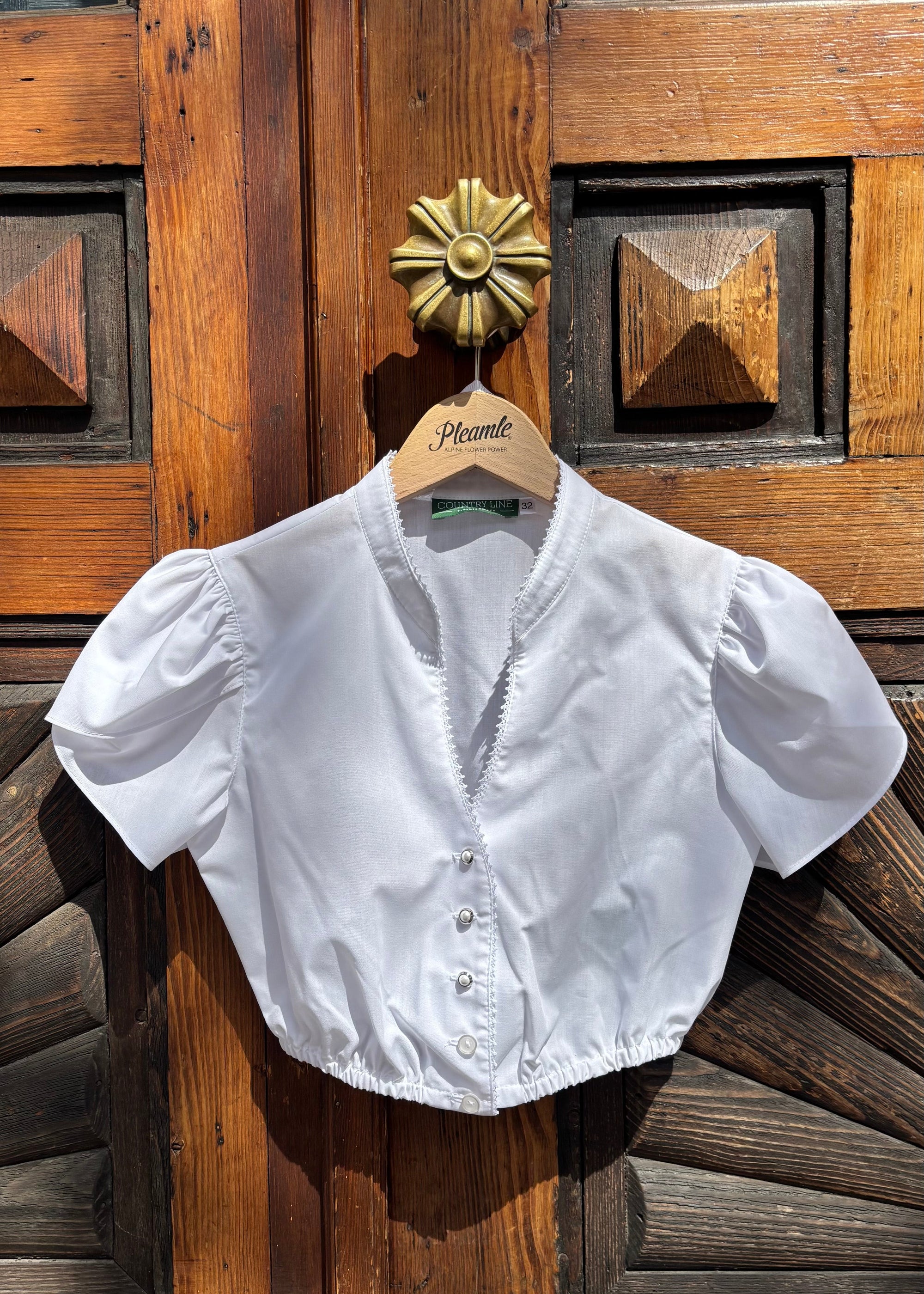 Country Line Dirndlbluse Weiß