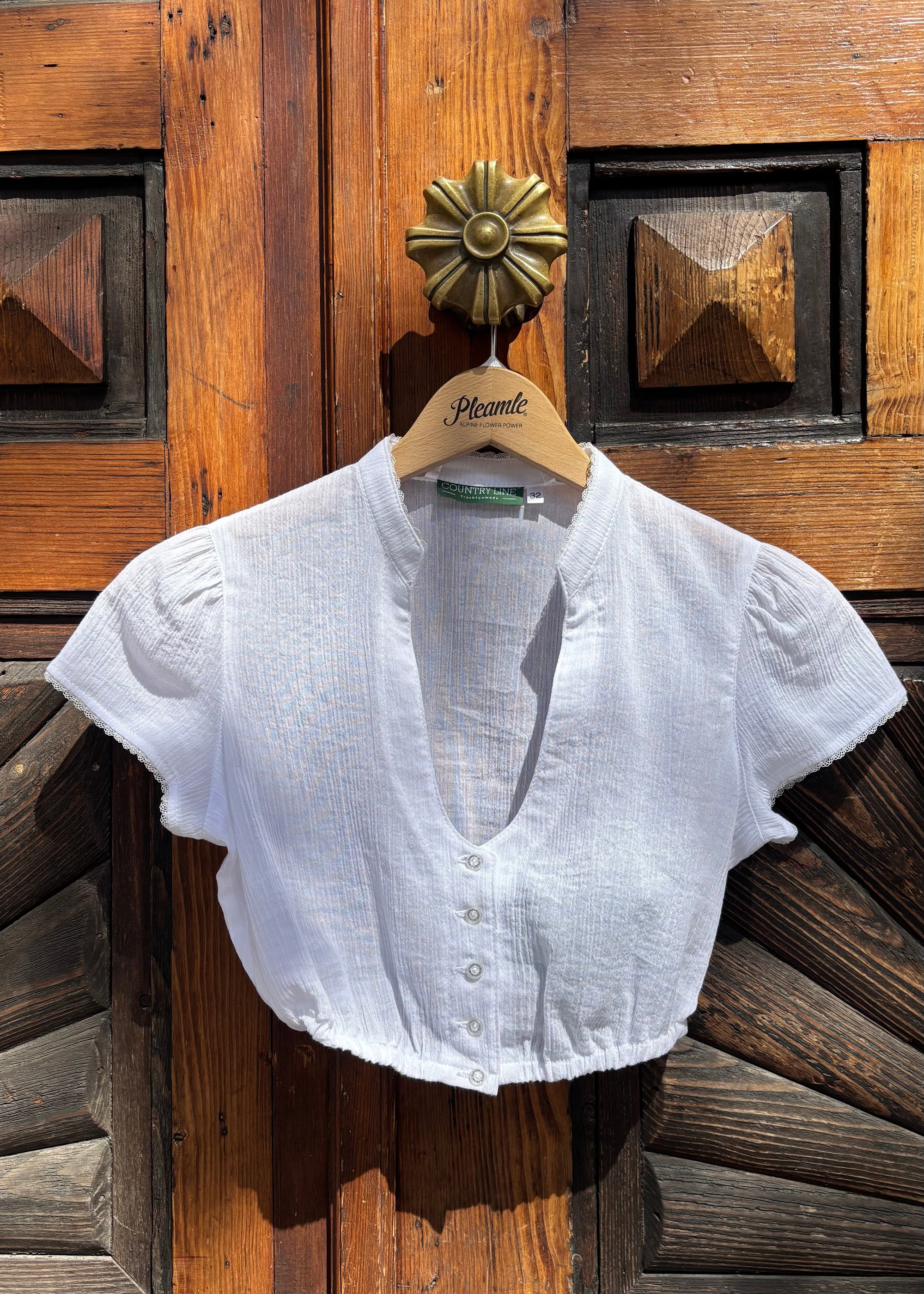 Country Line Dirndlbluse Weiß