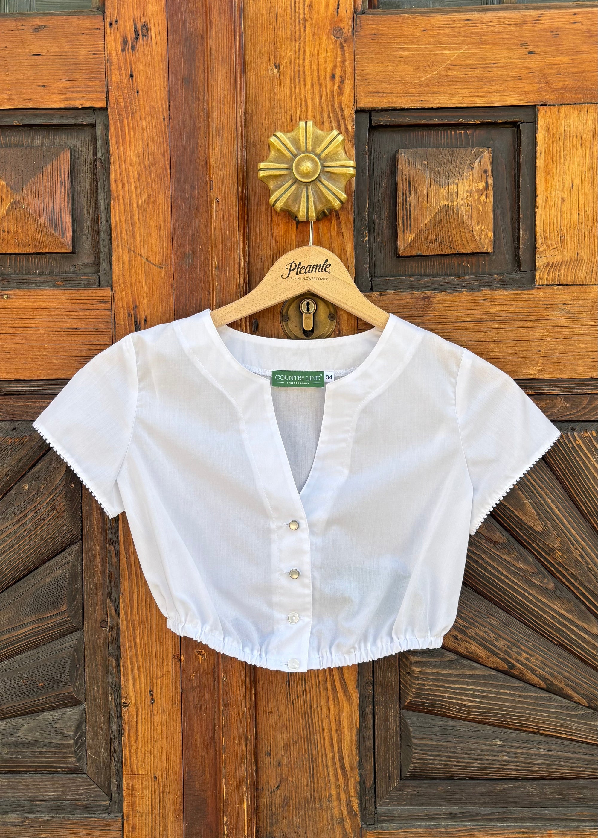 Country Line Dirndlbluse Weiß