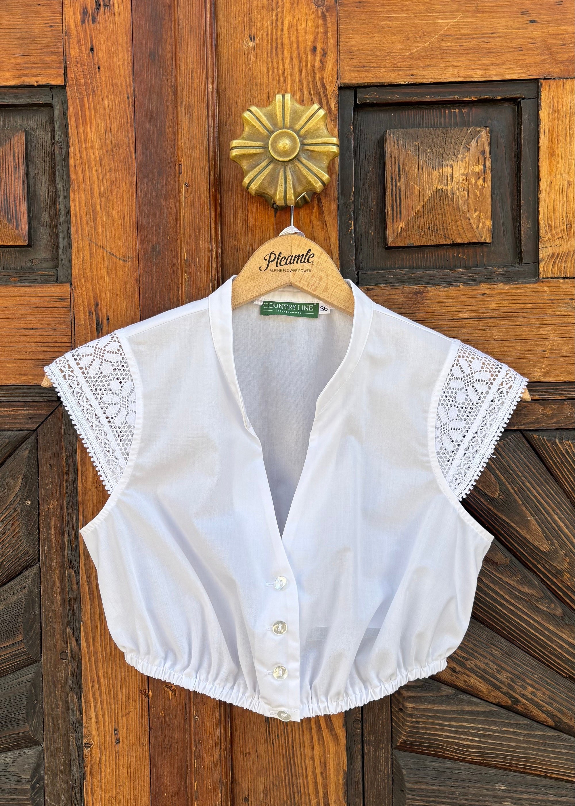 Country Line Dirndlbluse Weiß