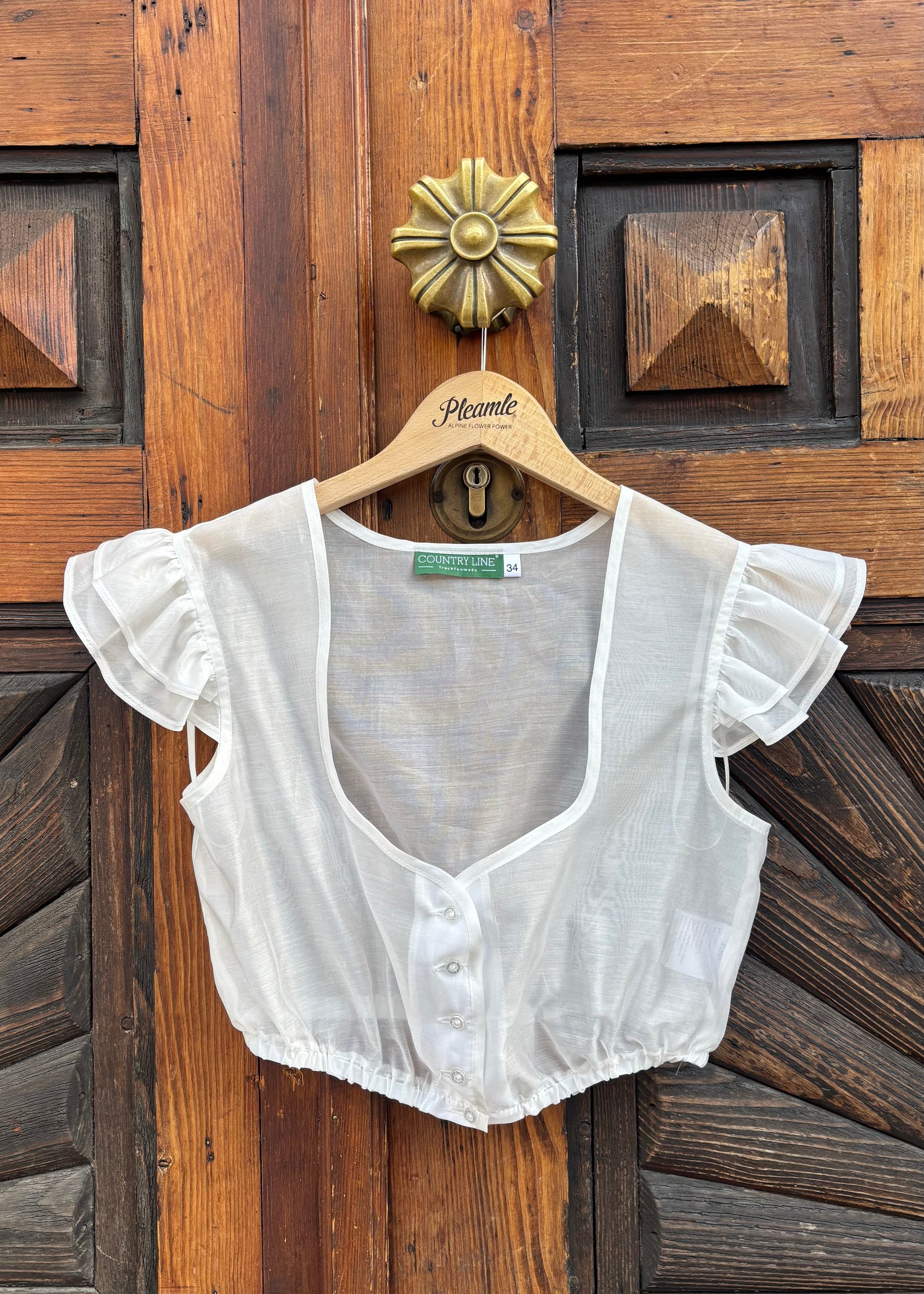Country Line Dirndlbluse Weiß