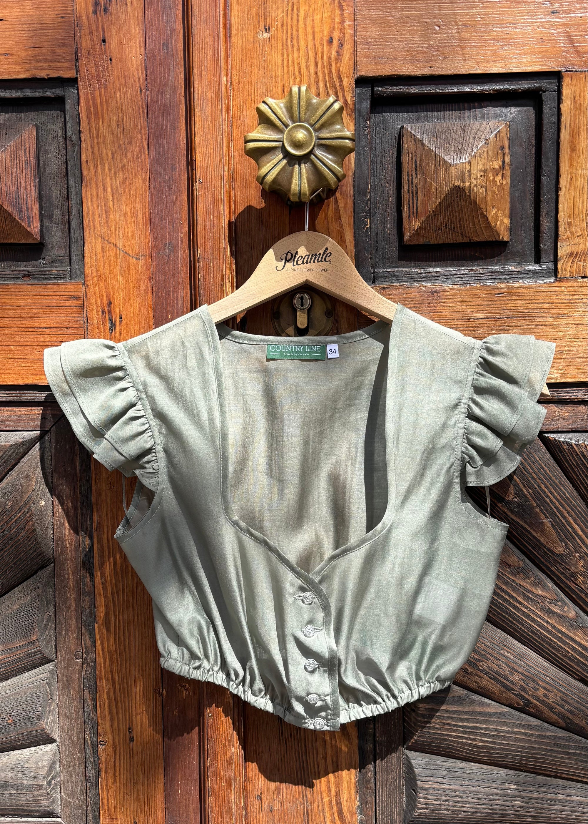 Country Line Dirndlbluse Grün