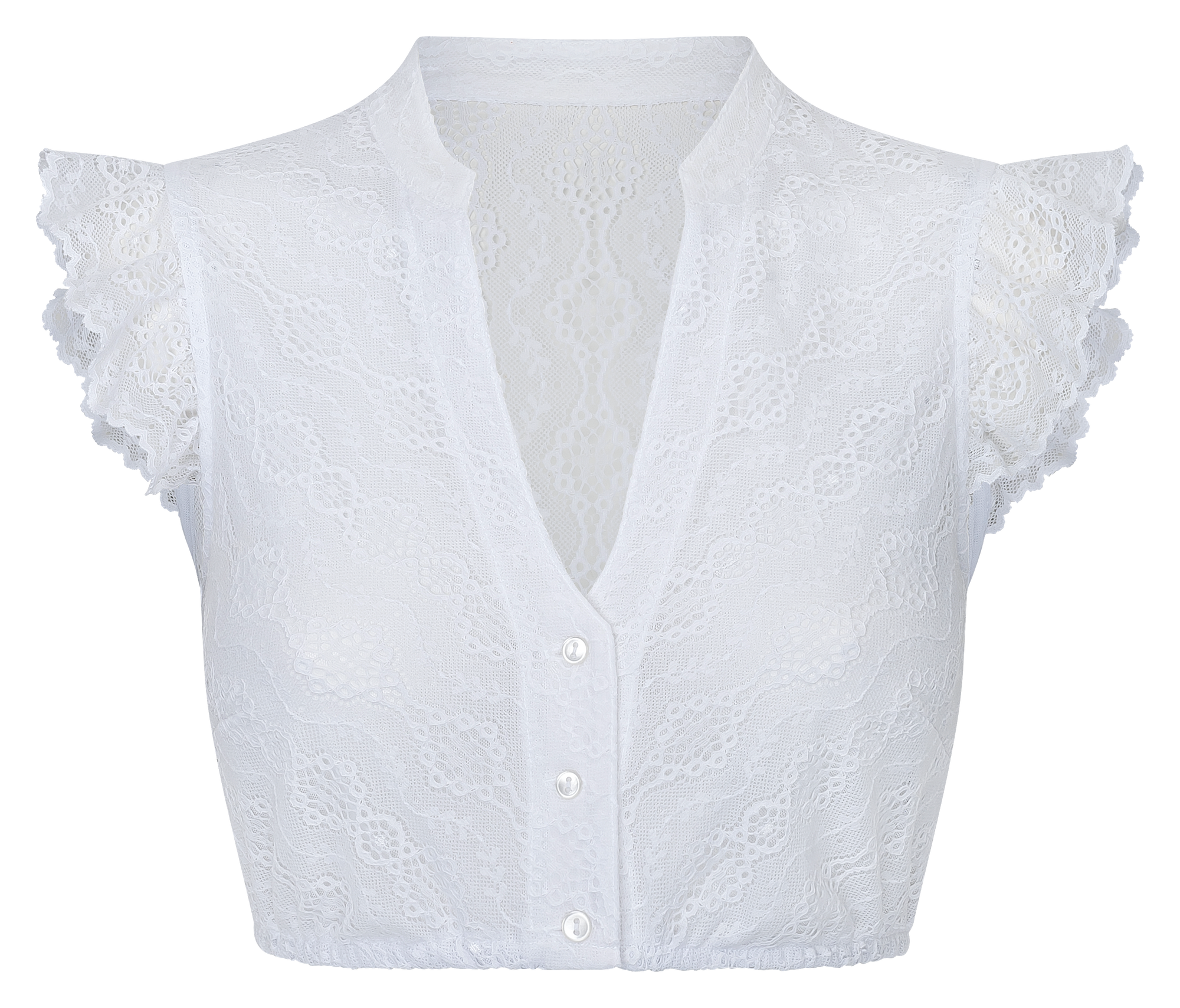 Waldorff Dirndlbluse Weiß