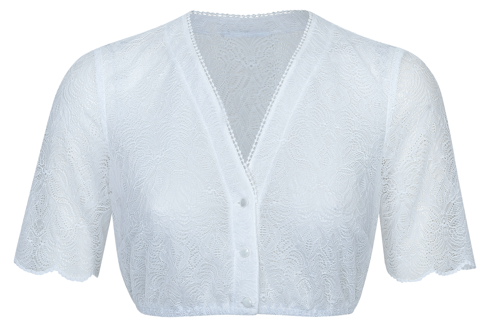 Waldorff Dirndl Bluse Clara Weiß