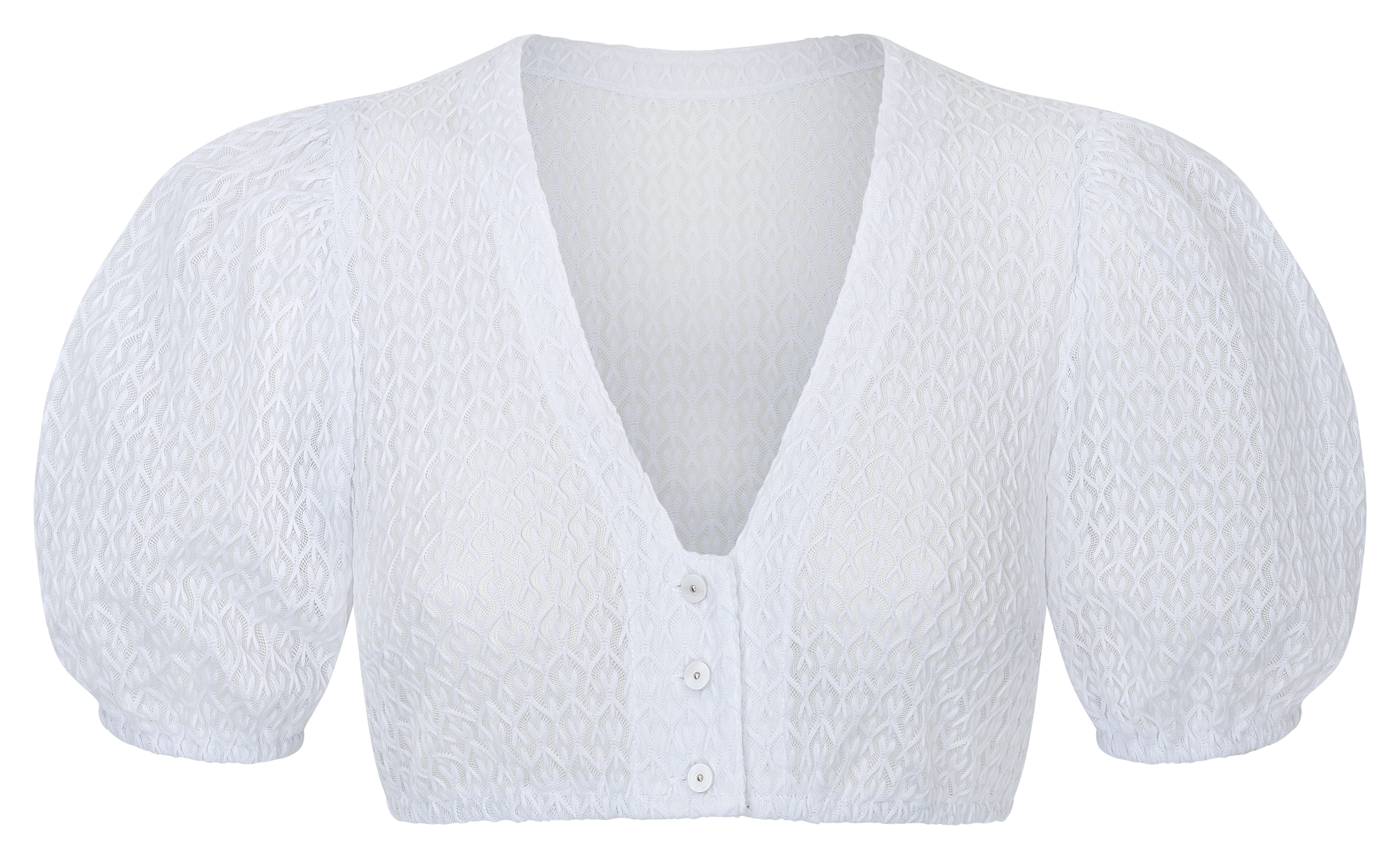 Waldorff Dirndlbluse Paula Weiß