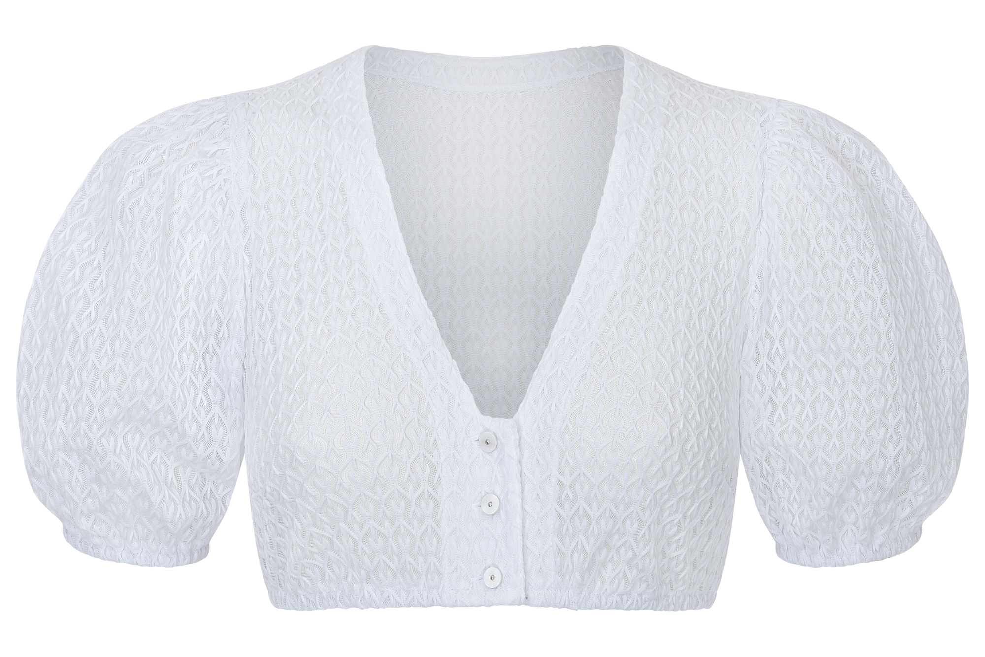 Waldorff Dirndl Bluse Paula Weiß