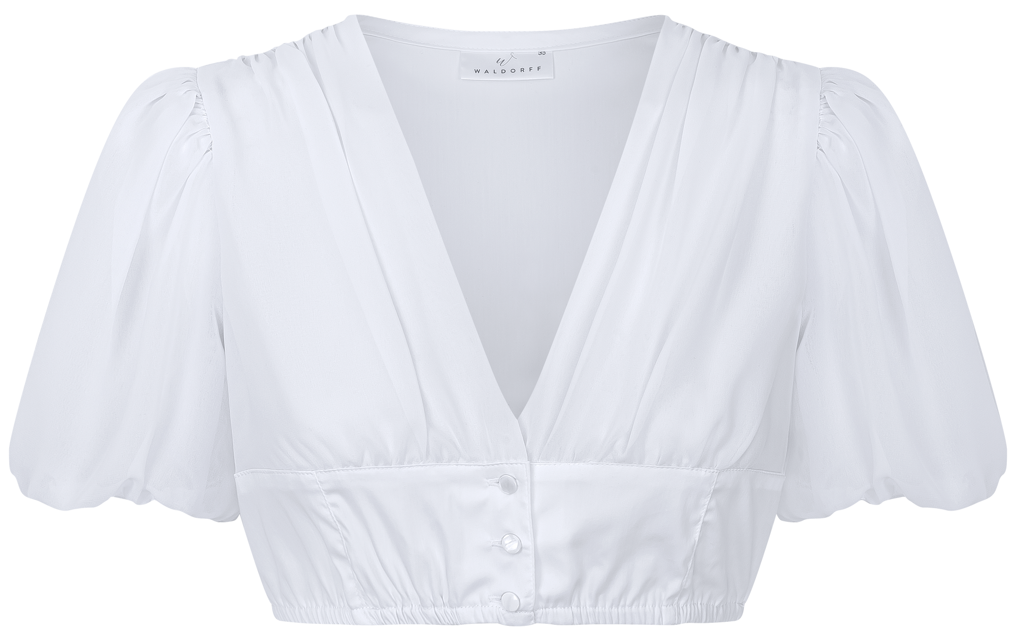 Waldorff Dirndlbluse Malina Weiß