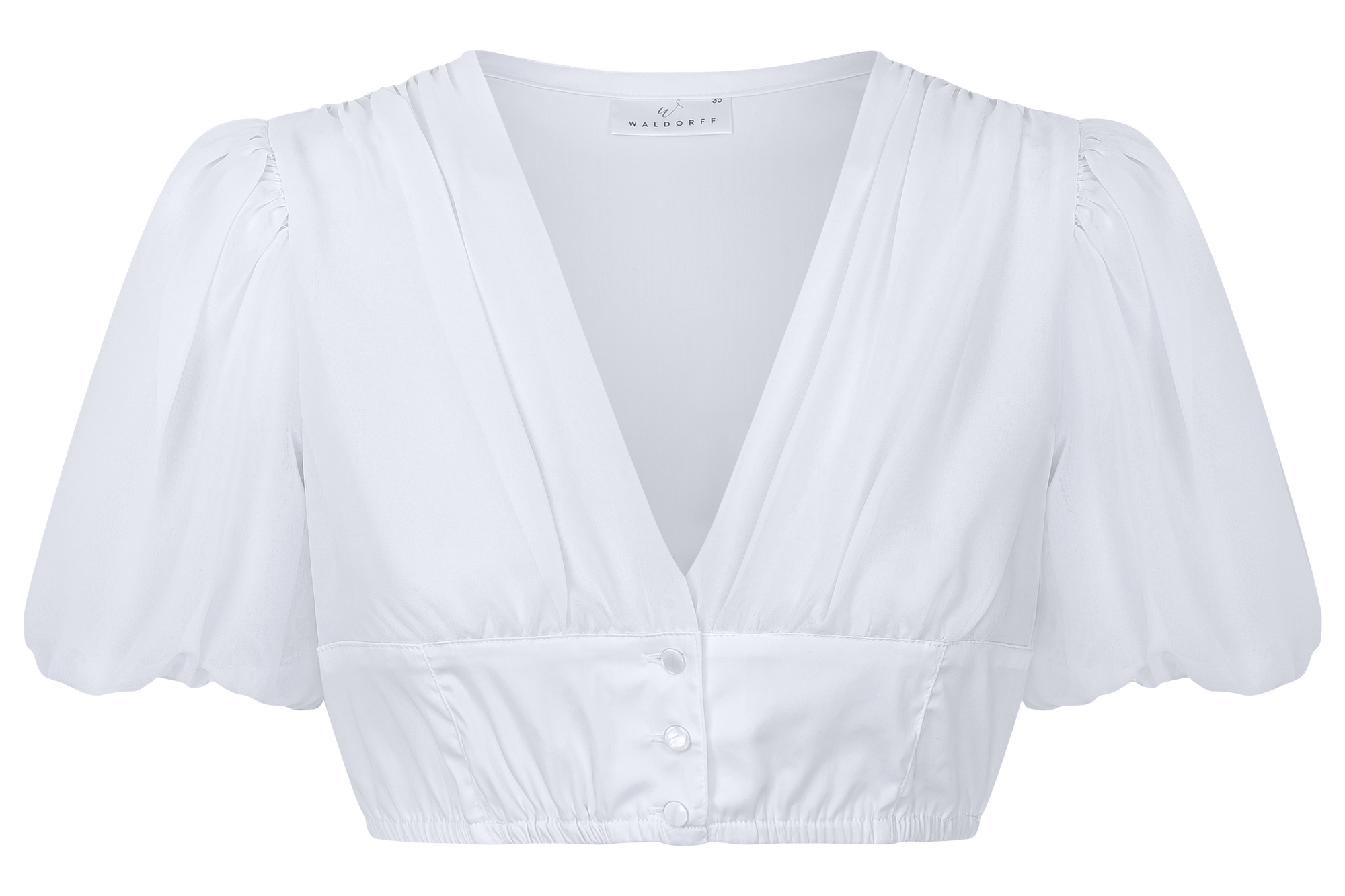 Waldorff Dirndl Bluse Malina Weiß