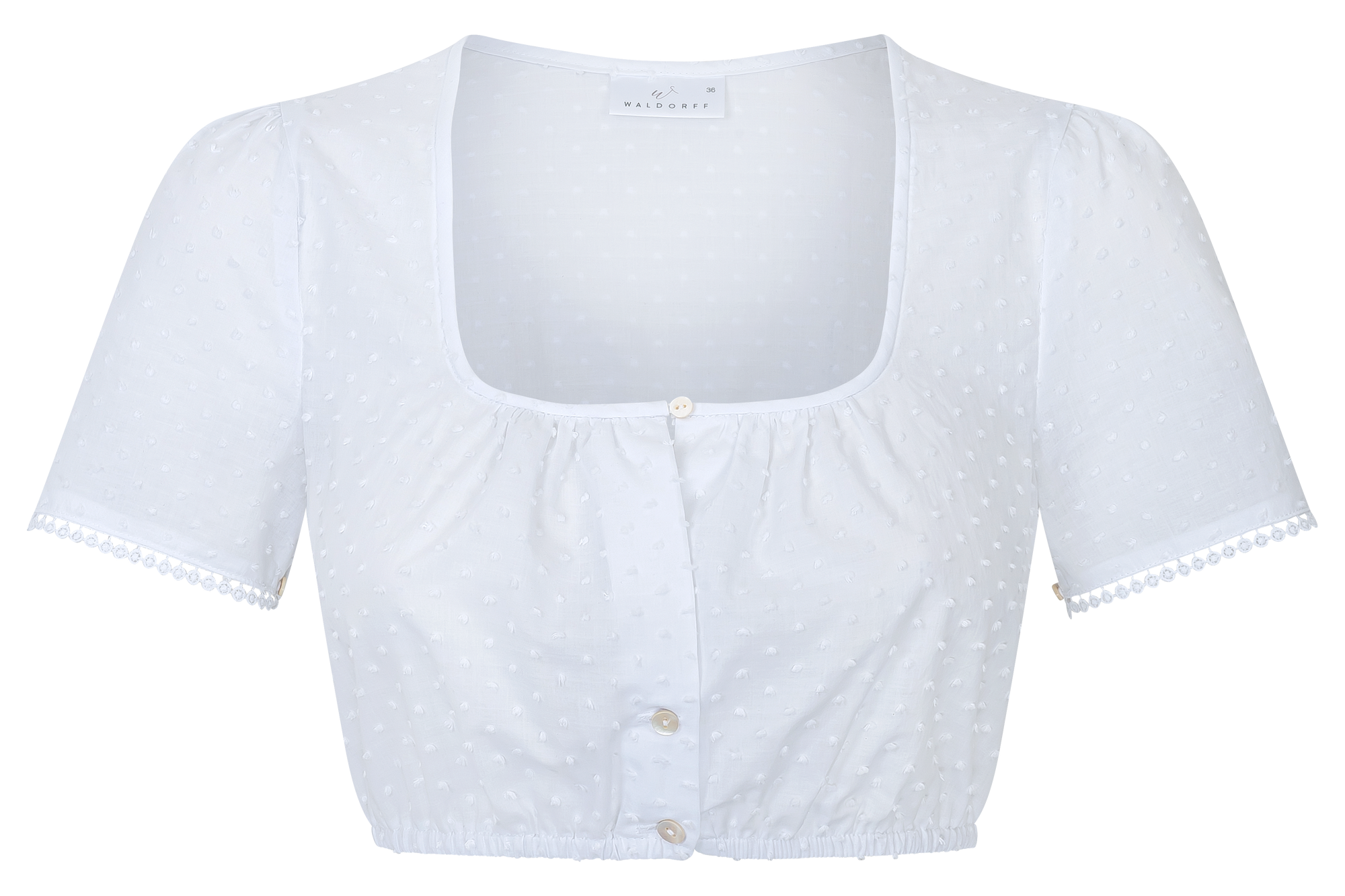 Waldorff Dirndl Bluse Weiß