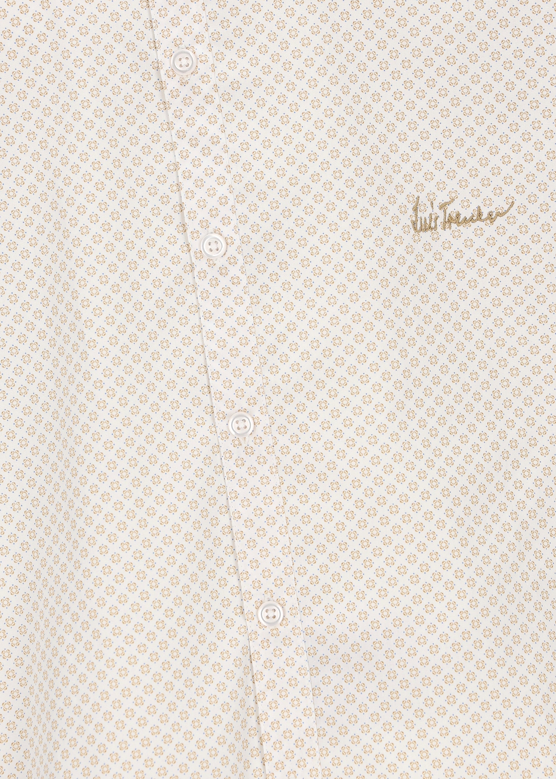 Luis Trenker Herren Hemd Lubernet Micro Muster Chapagne