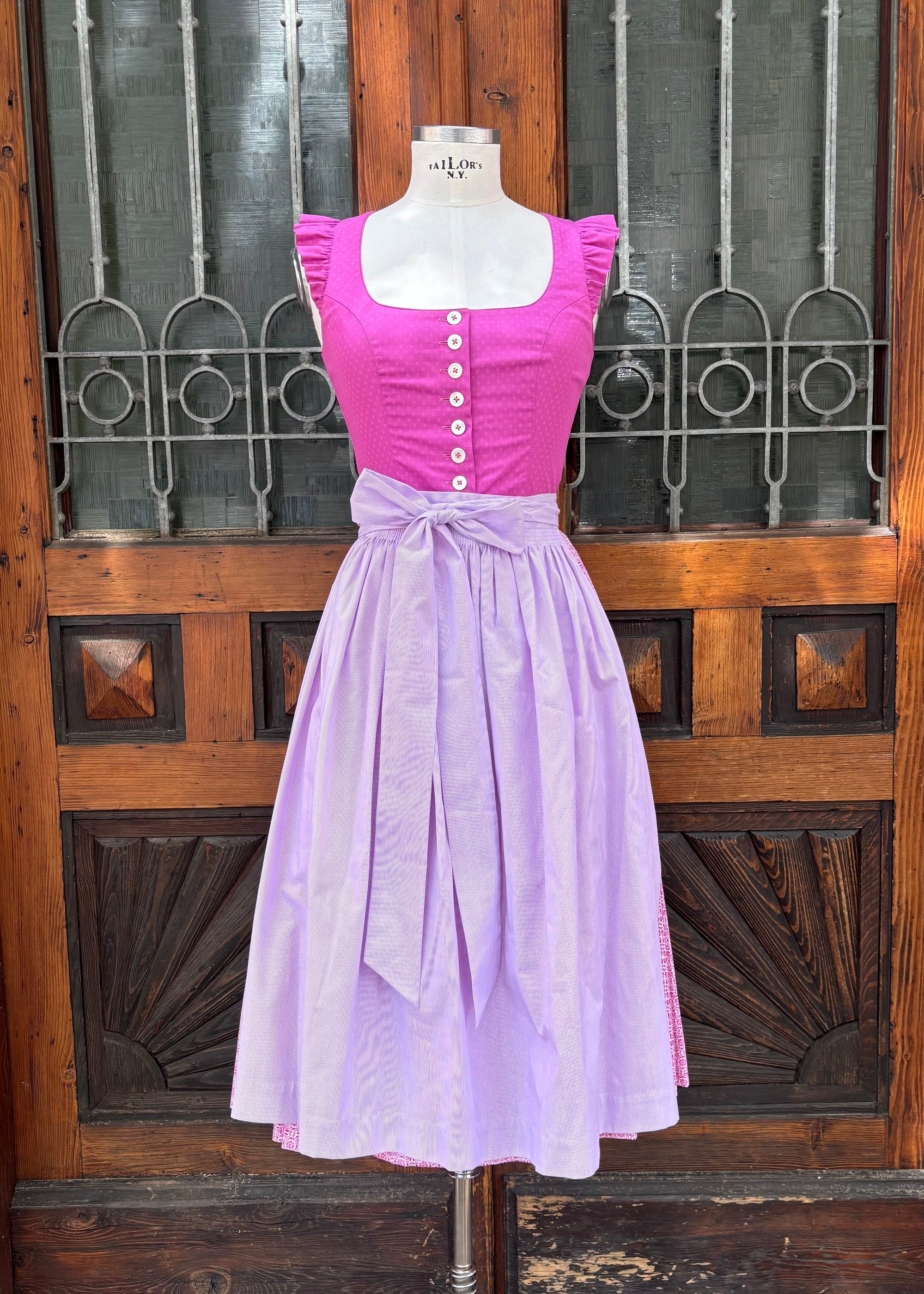 Hammerschmid Damen Dirndl Ledrosee Pink