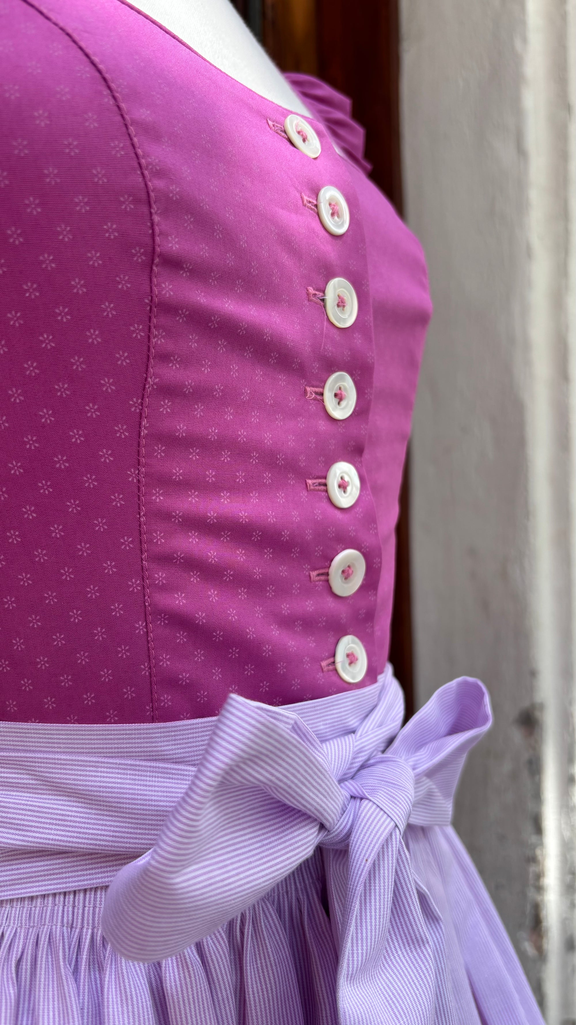 Hammerschmid Damen Dirndl Ledrosee Pink