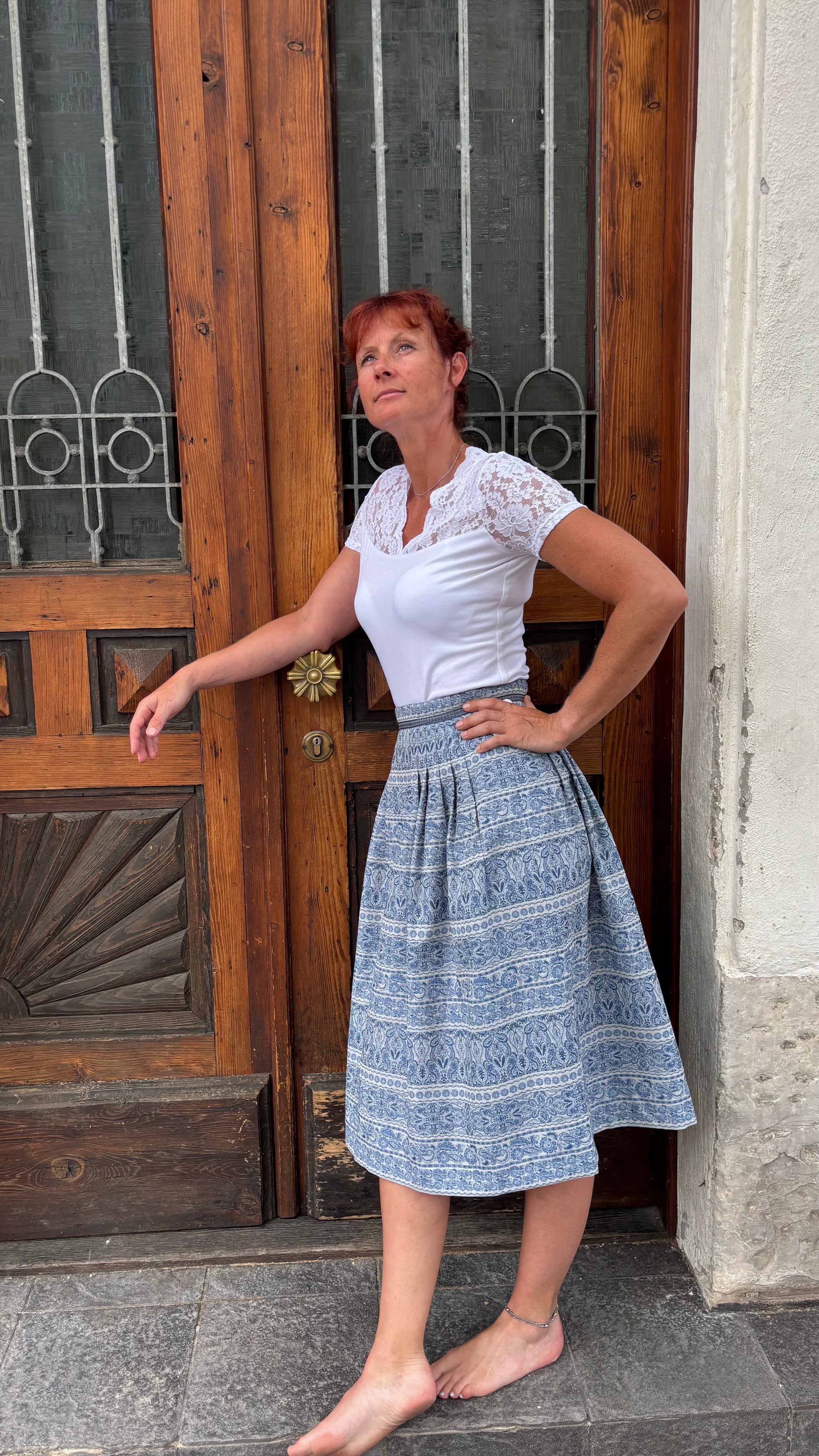 Hammerschmid Damen Rock Lindau Blau