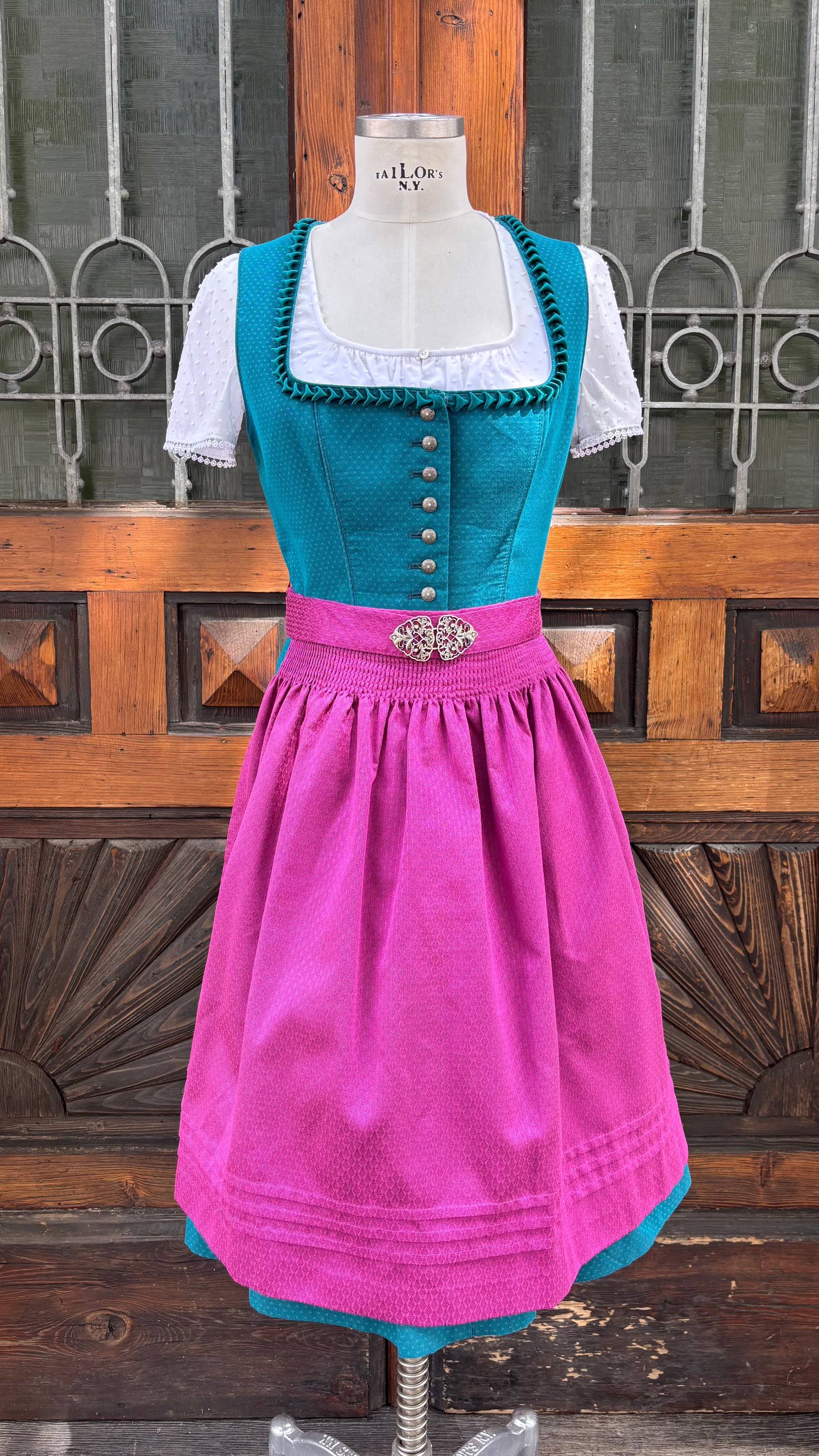 Julia Trentini Dirndl Dorea  70cm Petrol