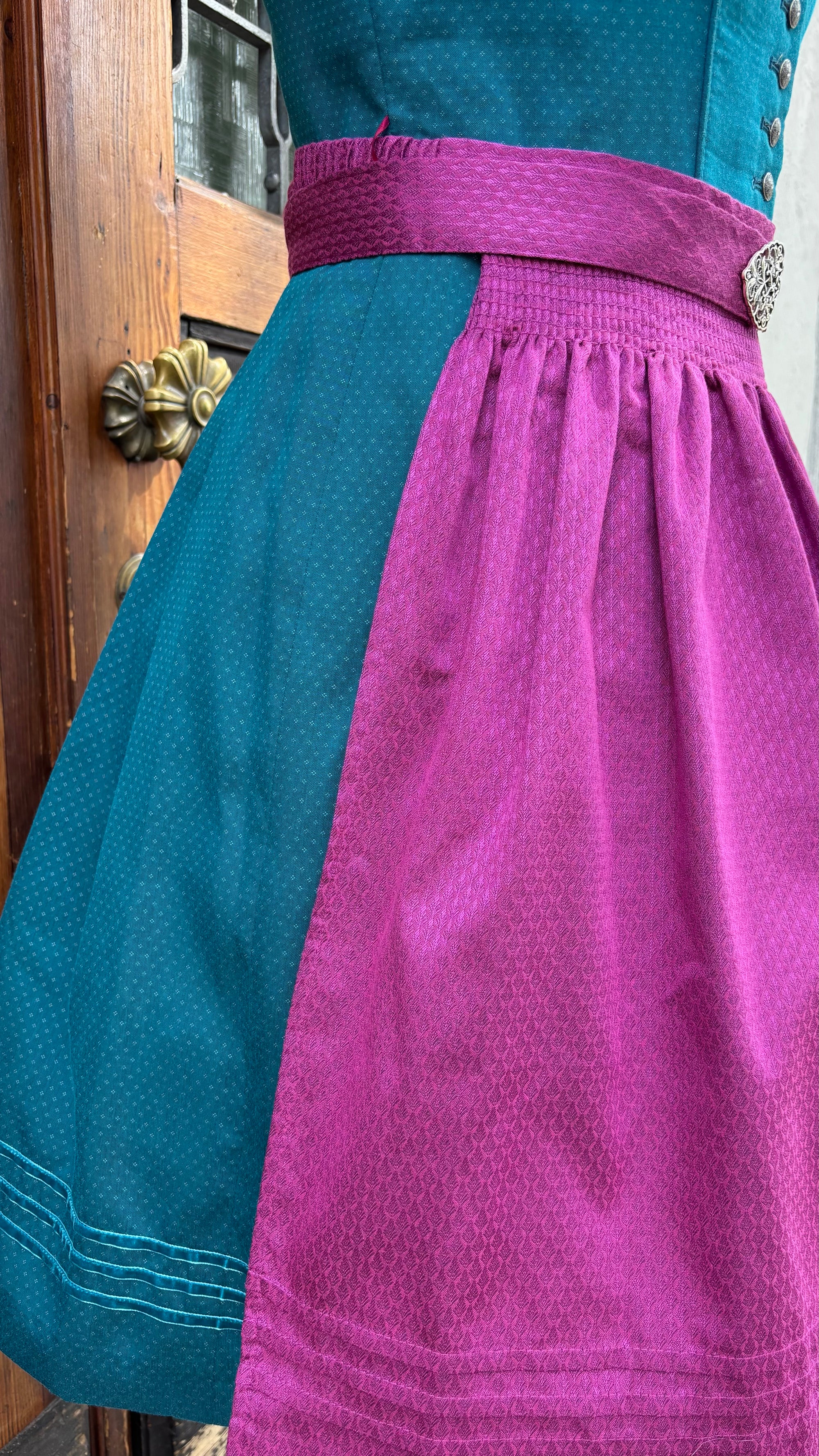 Julia Trentini Dirndl Dorea  70cm Petrol