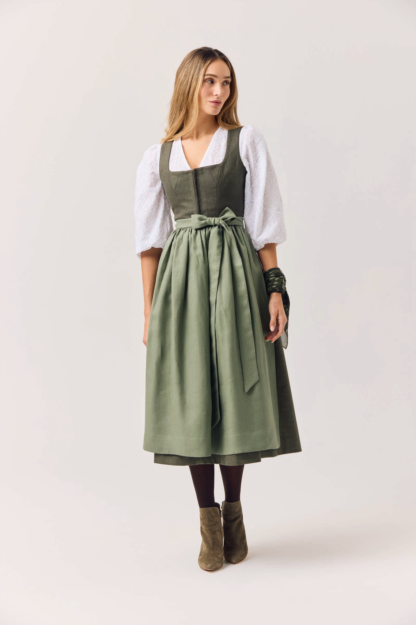 Waldorff Dirndlbluse Weiß