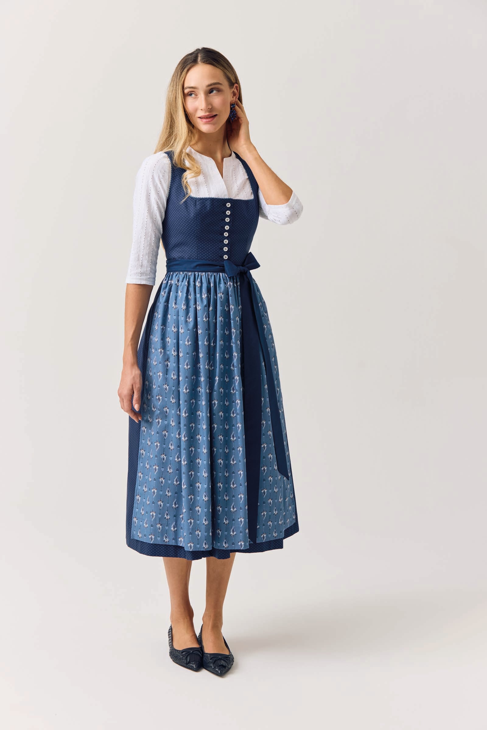 Waldorff Dirndlbluse Weiß 62159