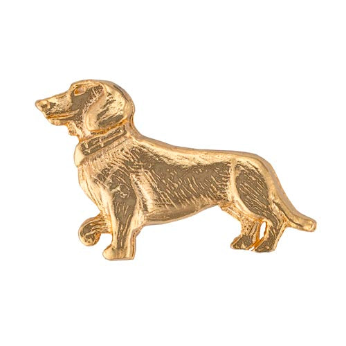 Gaudiknopf Dackel Gold