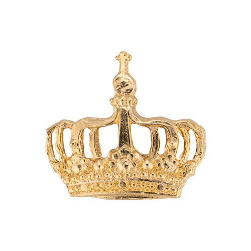 Gaudiknopf Krone Gold