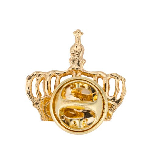 Gaudiknopf Krone Gold