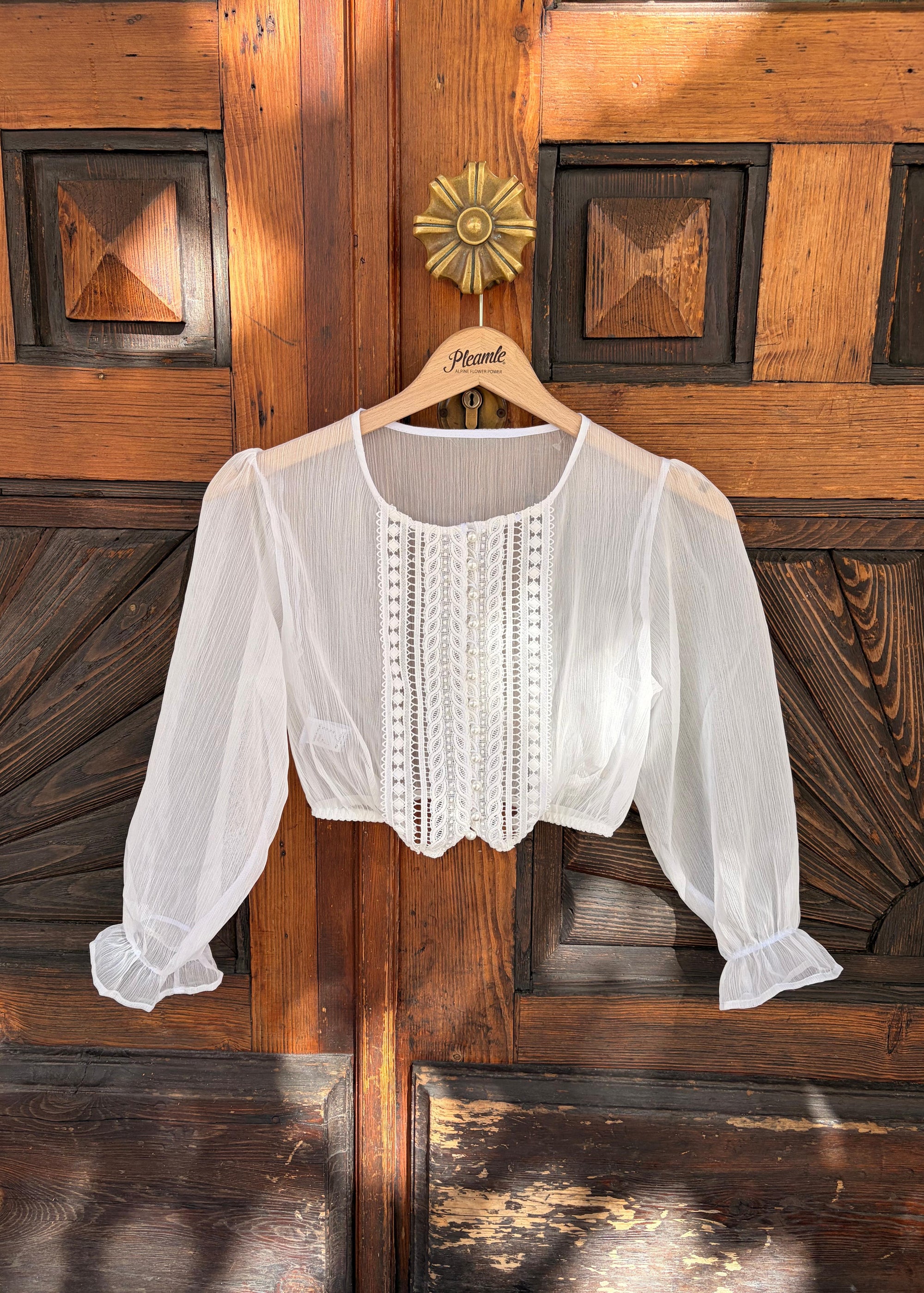 My Choice Dirndlbluse Claire Weiß