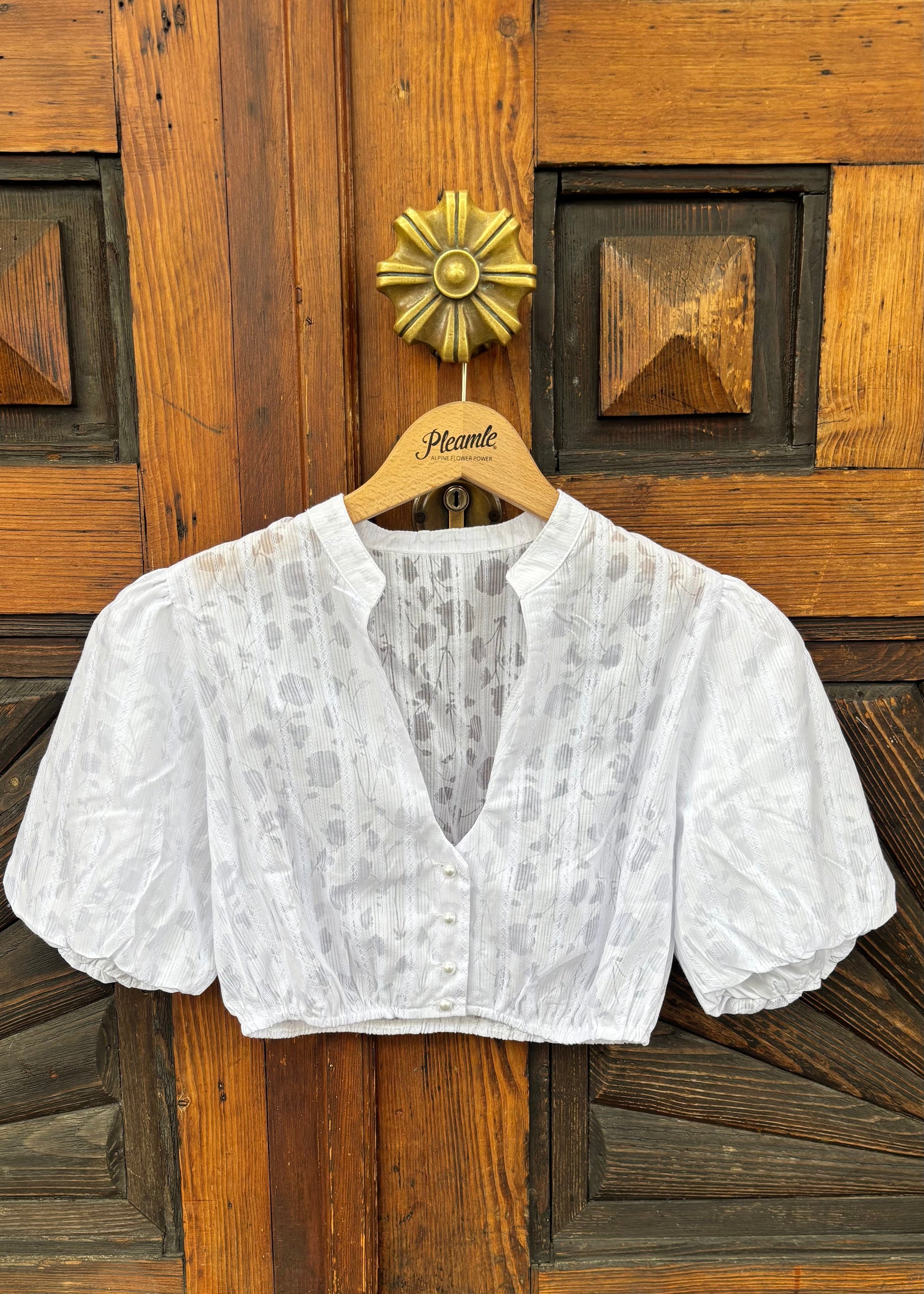 My Choice Damen Dirndlbluse Friederike Weiß