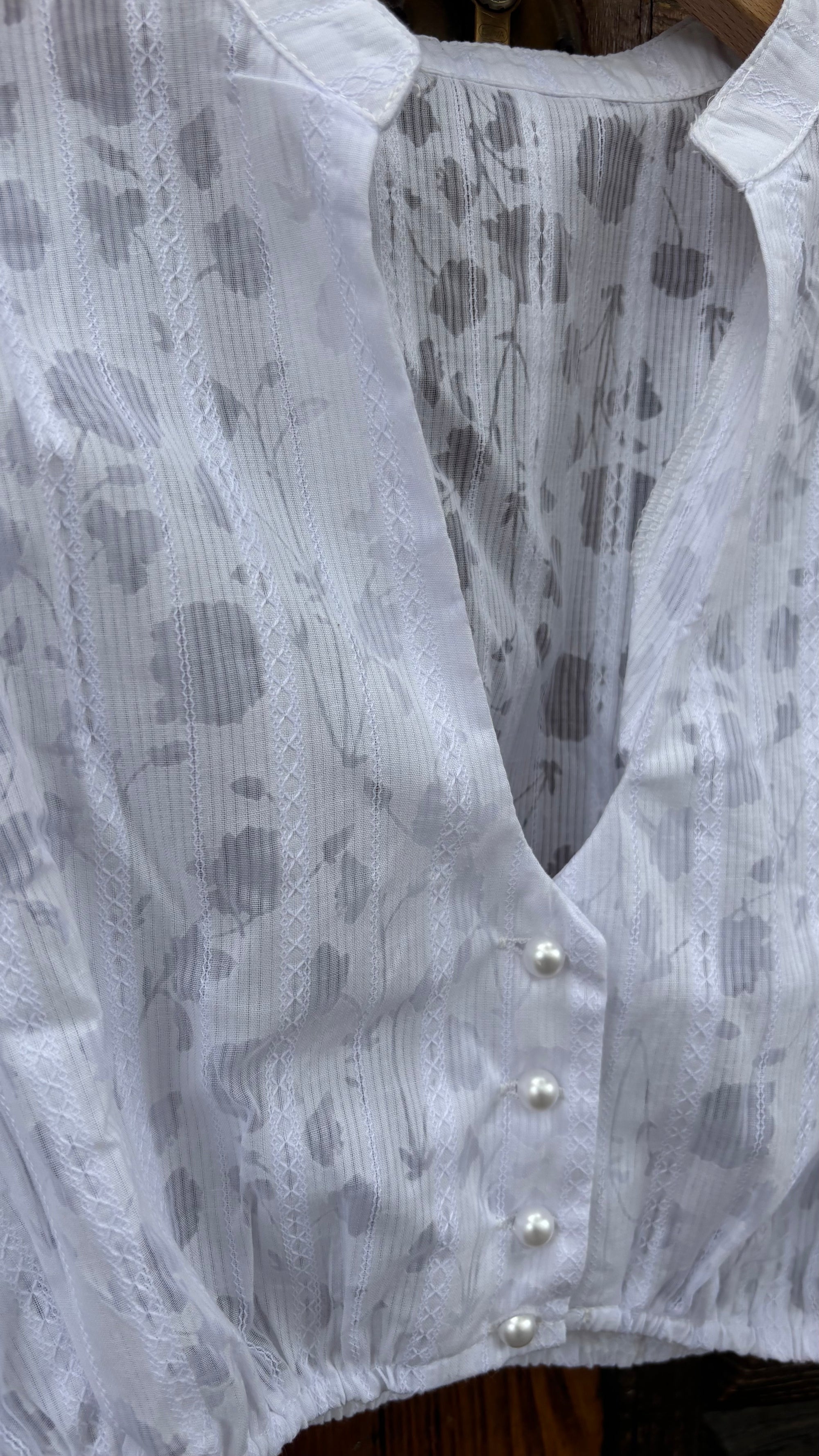 My Choice Damen Dirndlbluse Friederike Weiß