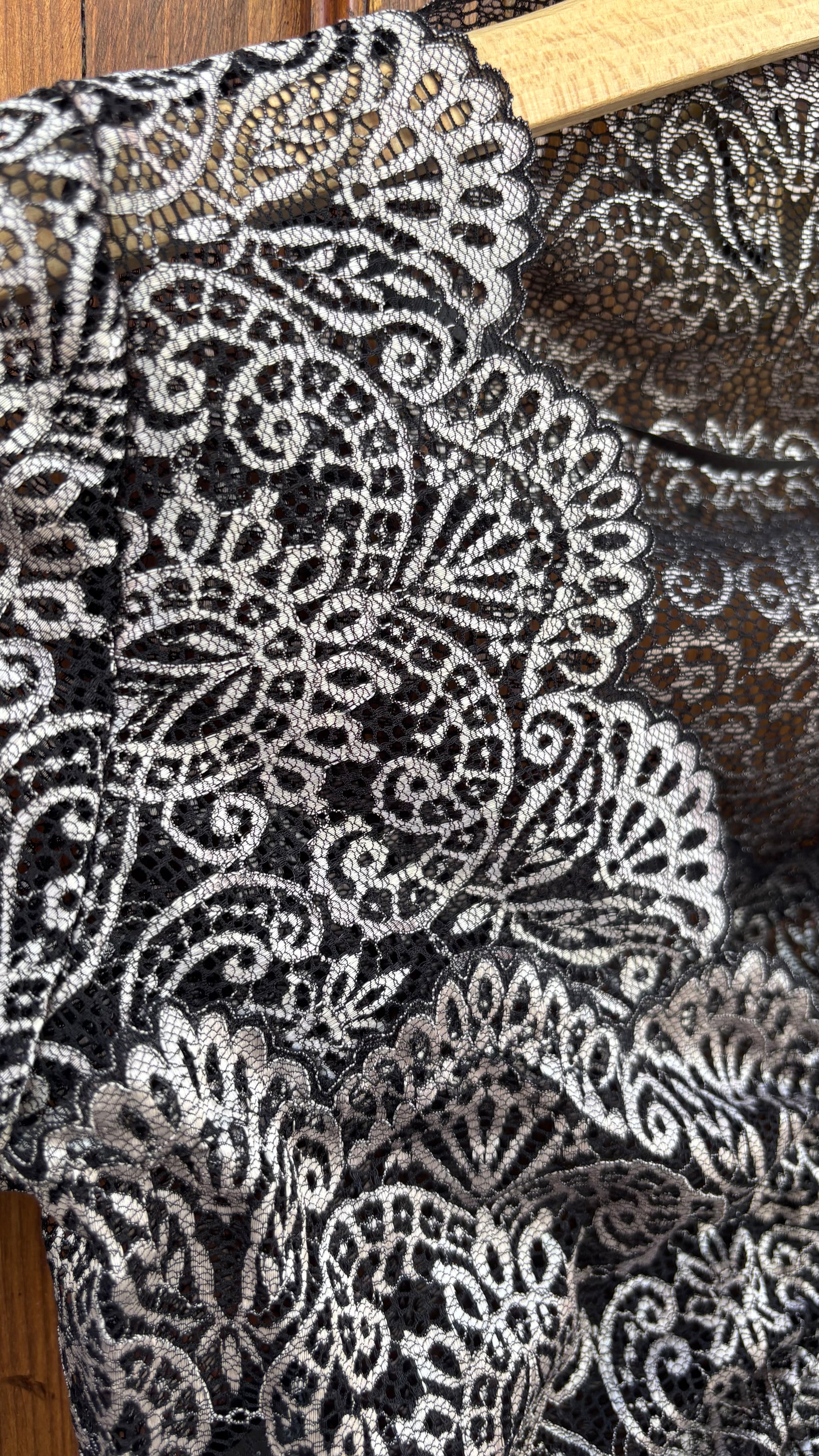 My Choice Dirndlbluse Delila schwarz/silber