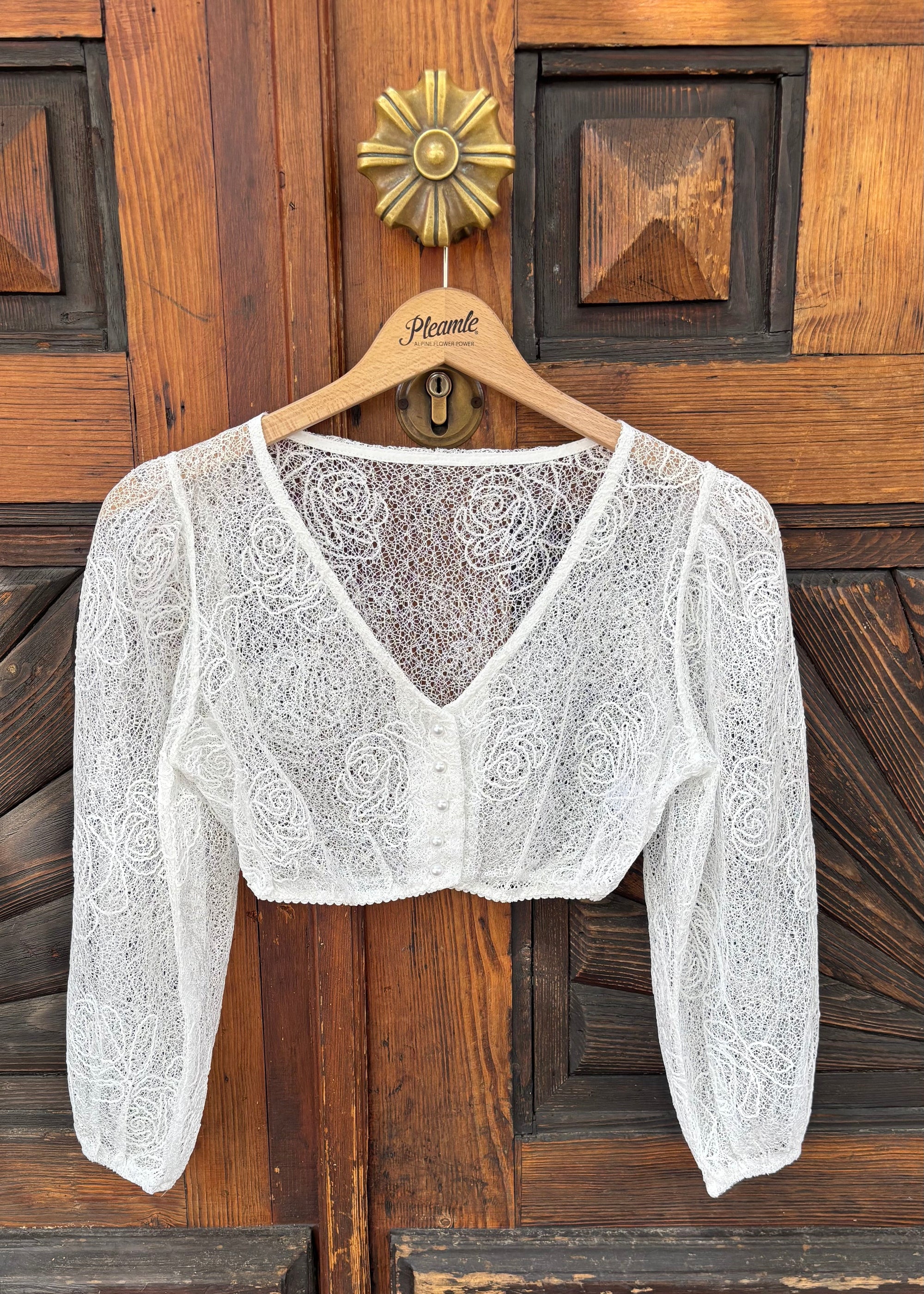 My Choice Damen Dirndlbluse Grace Weiß