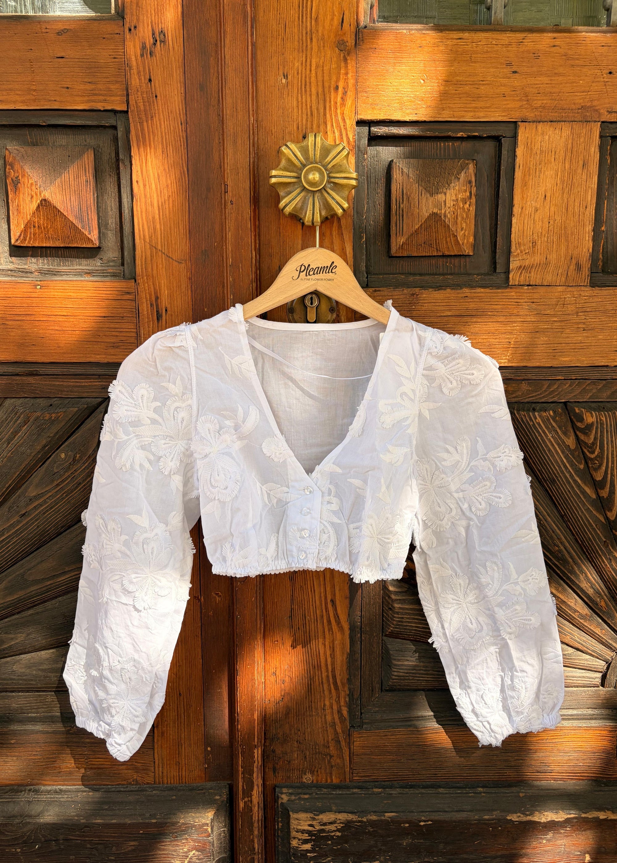 My Choice Damen Dirndlbluse Arianne Weiß