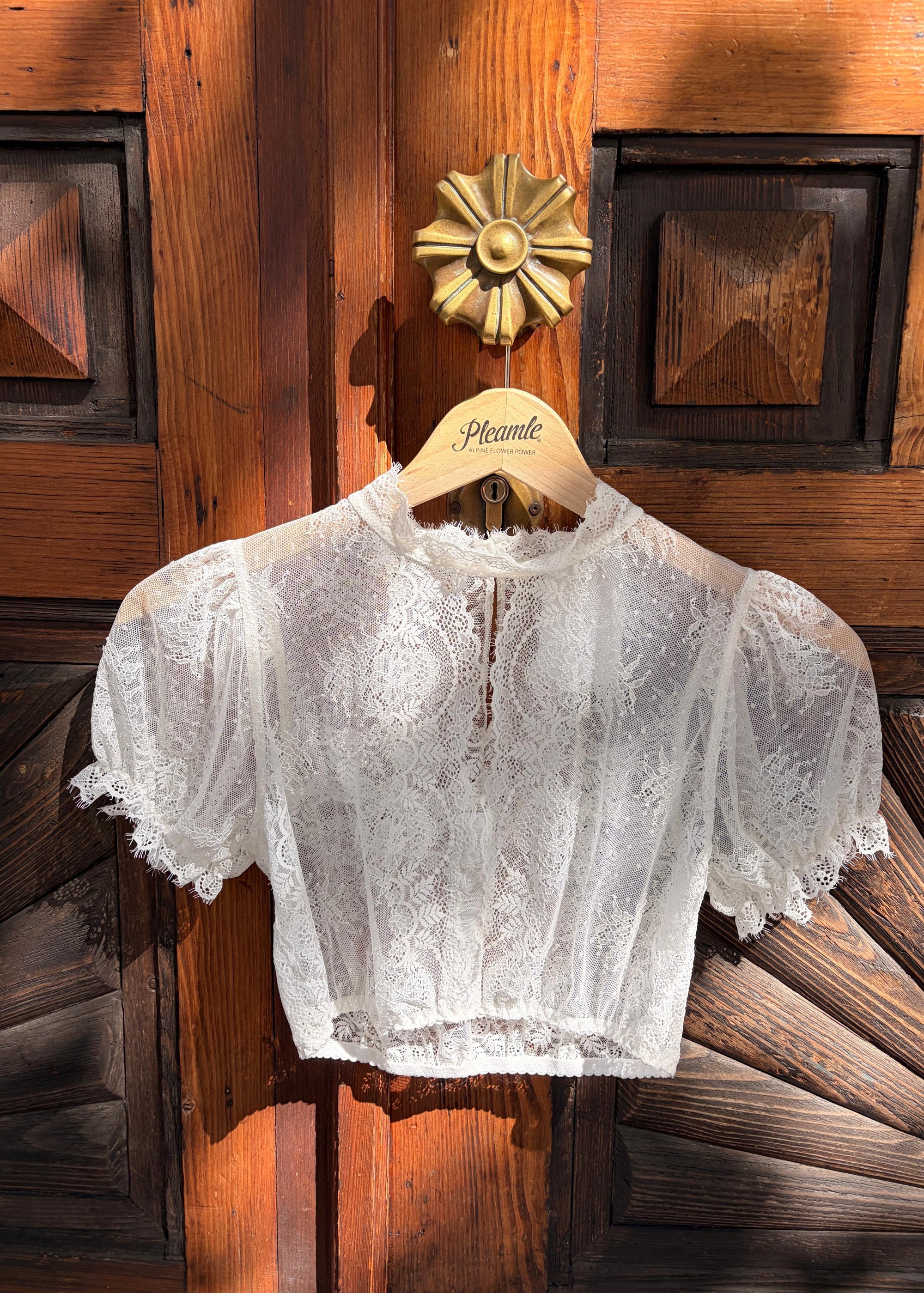 My Choice Damen Dirndlbluse Elisabeth Weiß