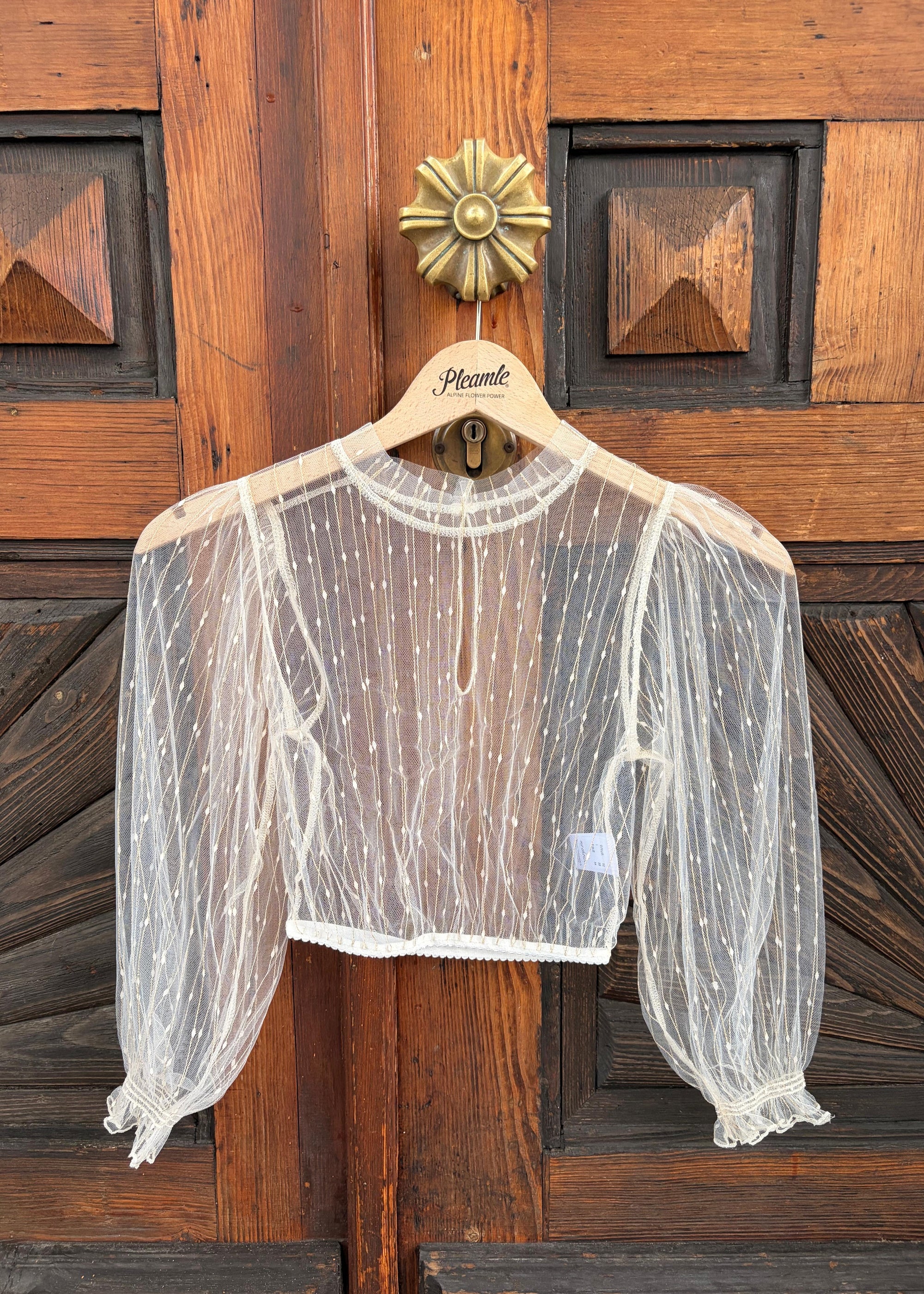 My Choice Dirndlbluse Lunette Transparent Creme