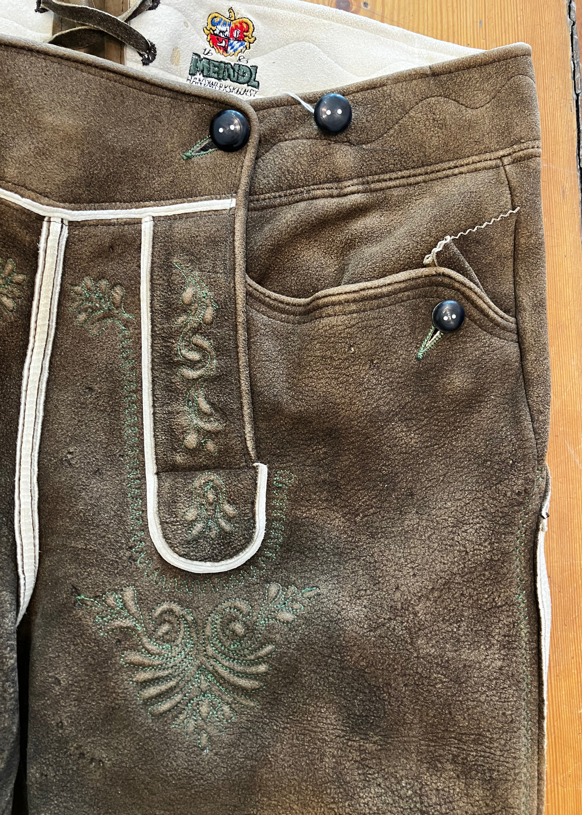 Meindl Herren Lederhose Salzburg Säm.Roth ahorn