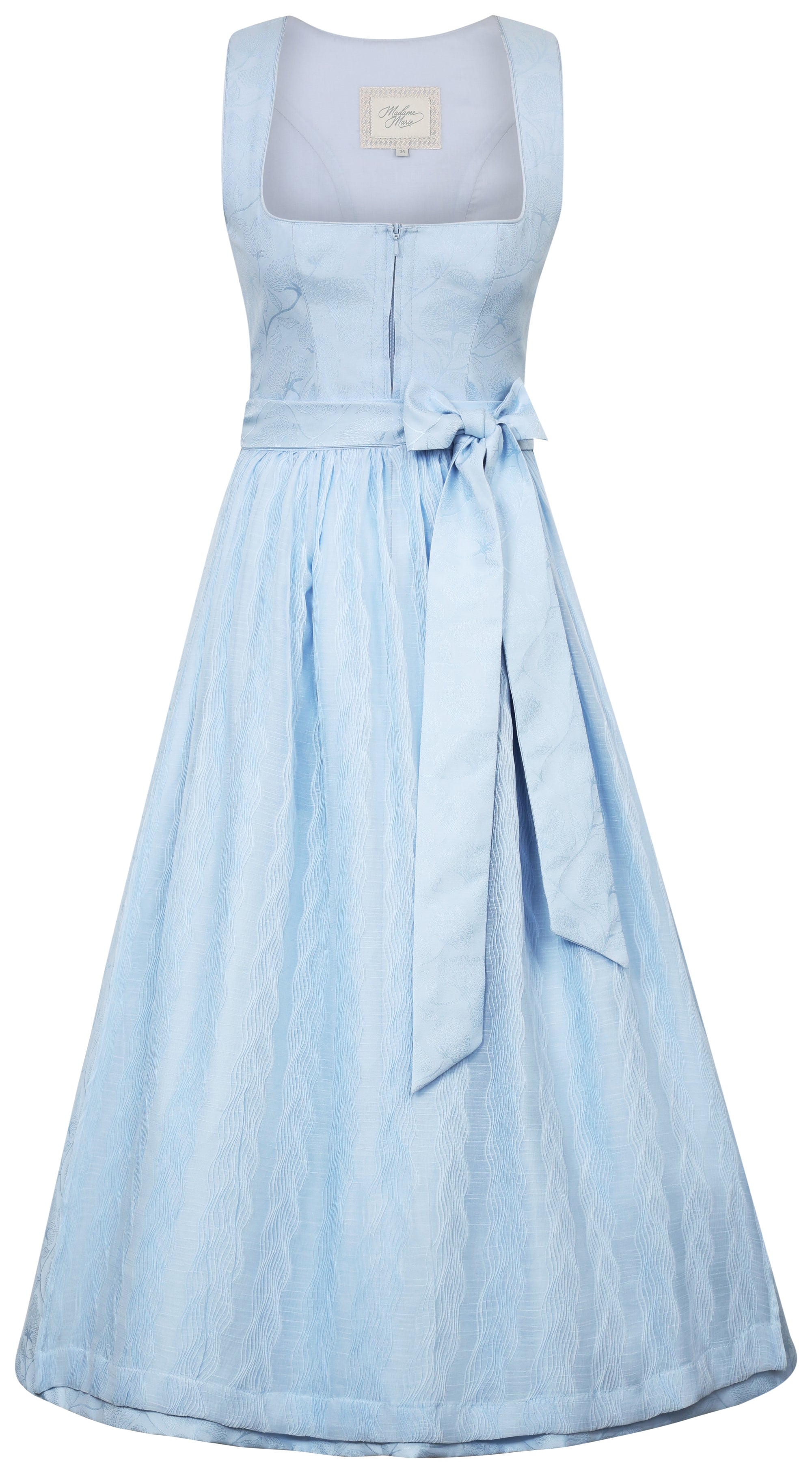 Marjo Dirndl Zarienne Himmelblau 75cm