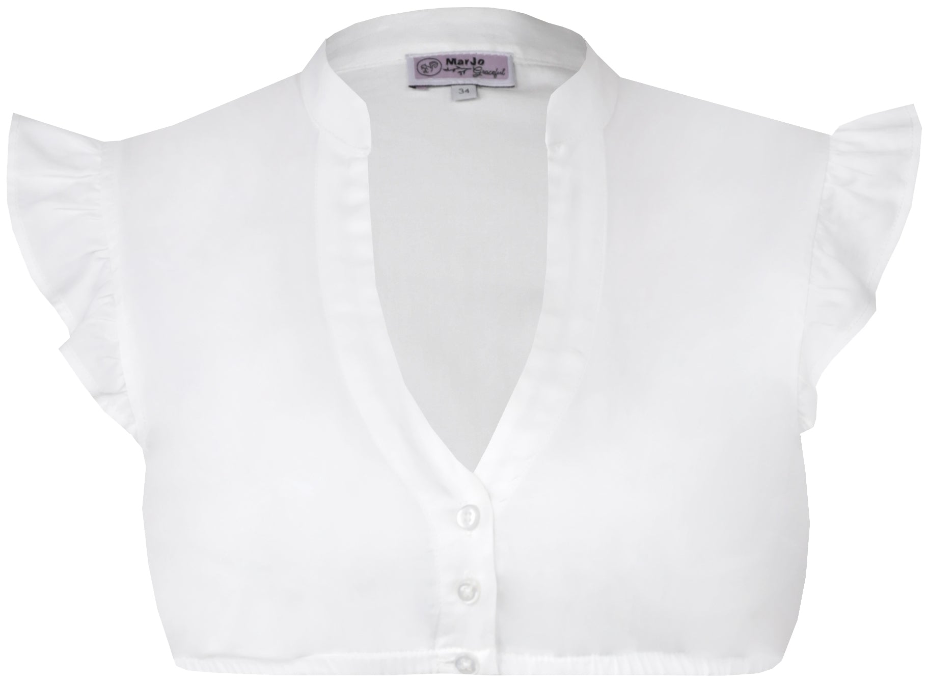 MarJo Damen Dirndlbluse Kienberg weiß