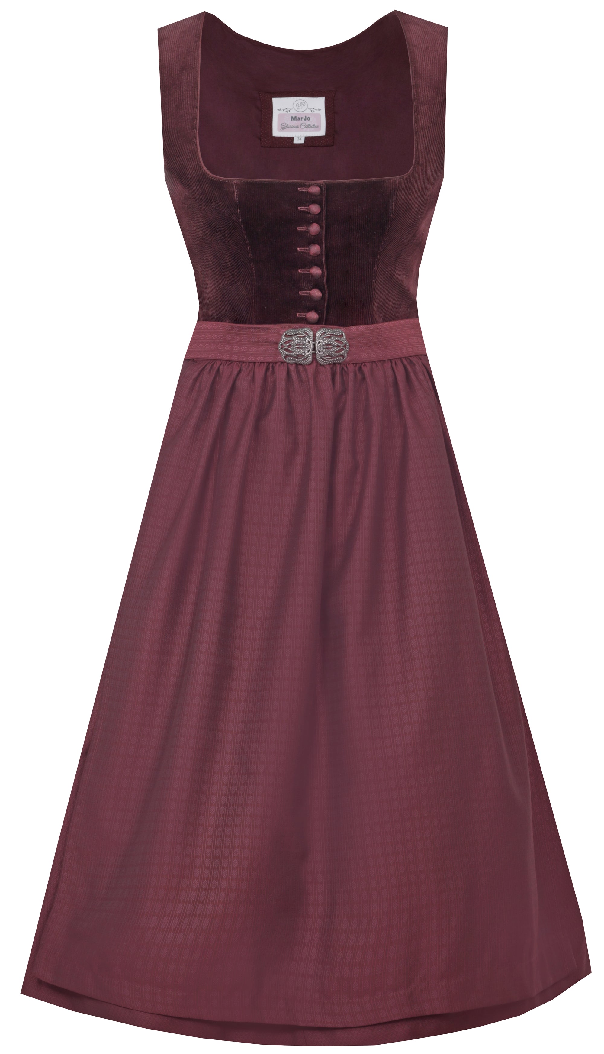 Marjo Dirndl Osterhofen Bordeaux 75cm