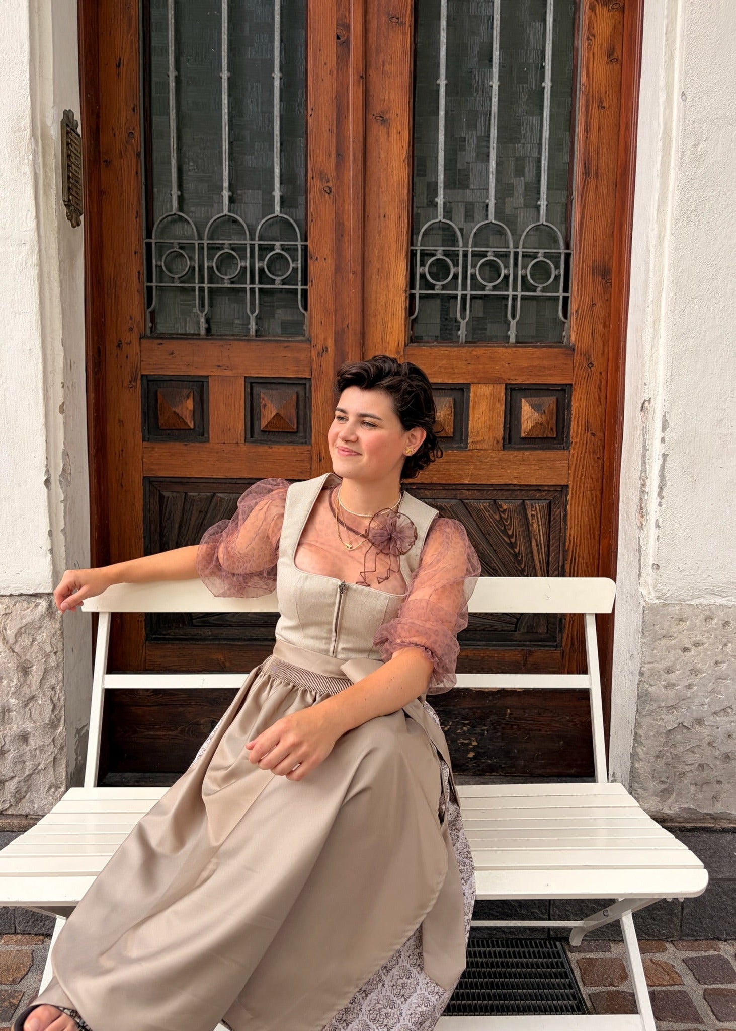 Country Line Dirndl Braun