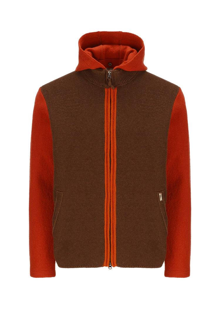 Luis Trenker Herren Strickjacke Luwallace Braun