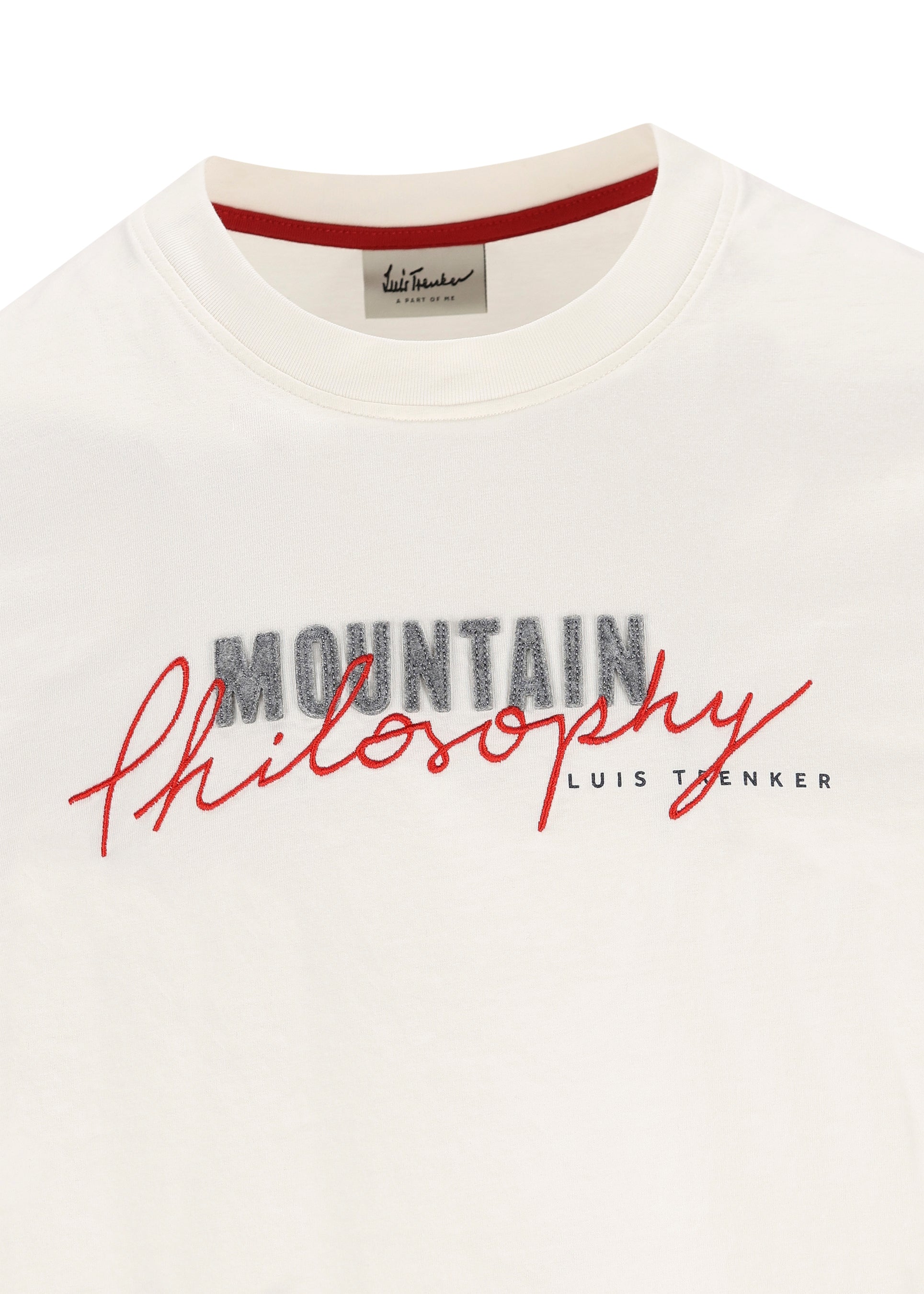 Luis Trenker Herren Shirt Philosophist Weiß