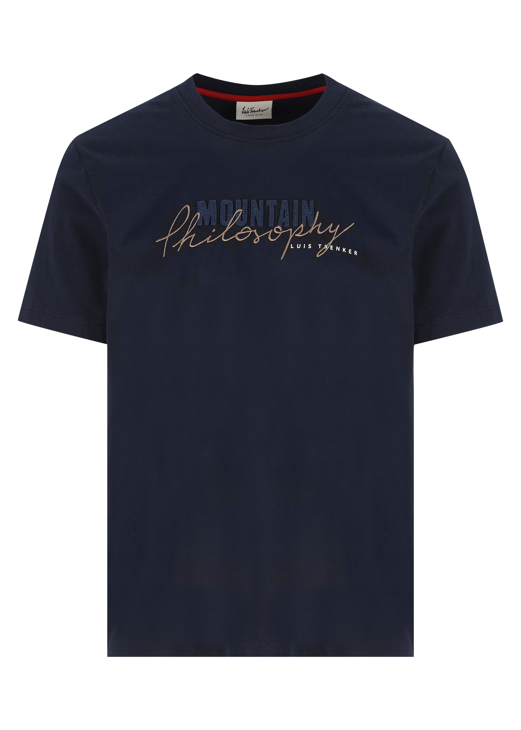 Luis Trenker Herren Shirt Philosophist Blau