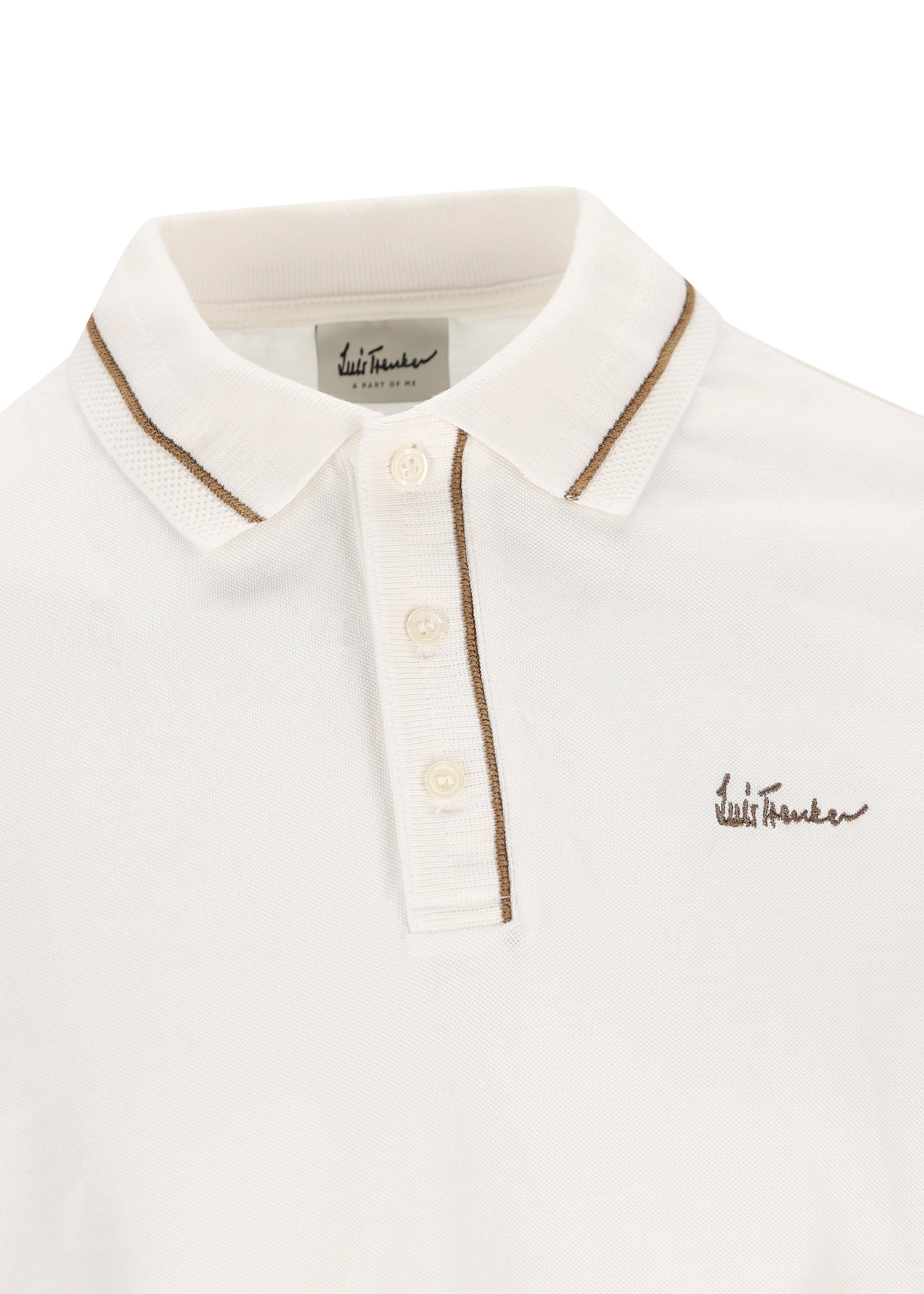 Luis Trenker Herren Polo Luberneto Weiß