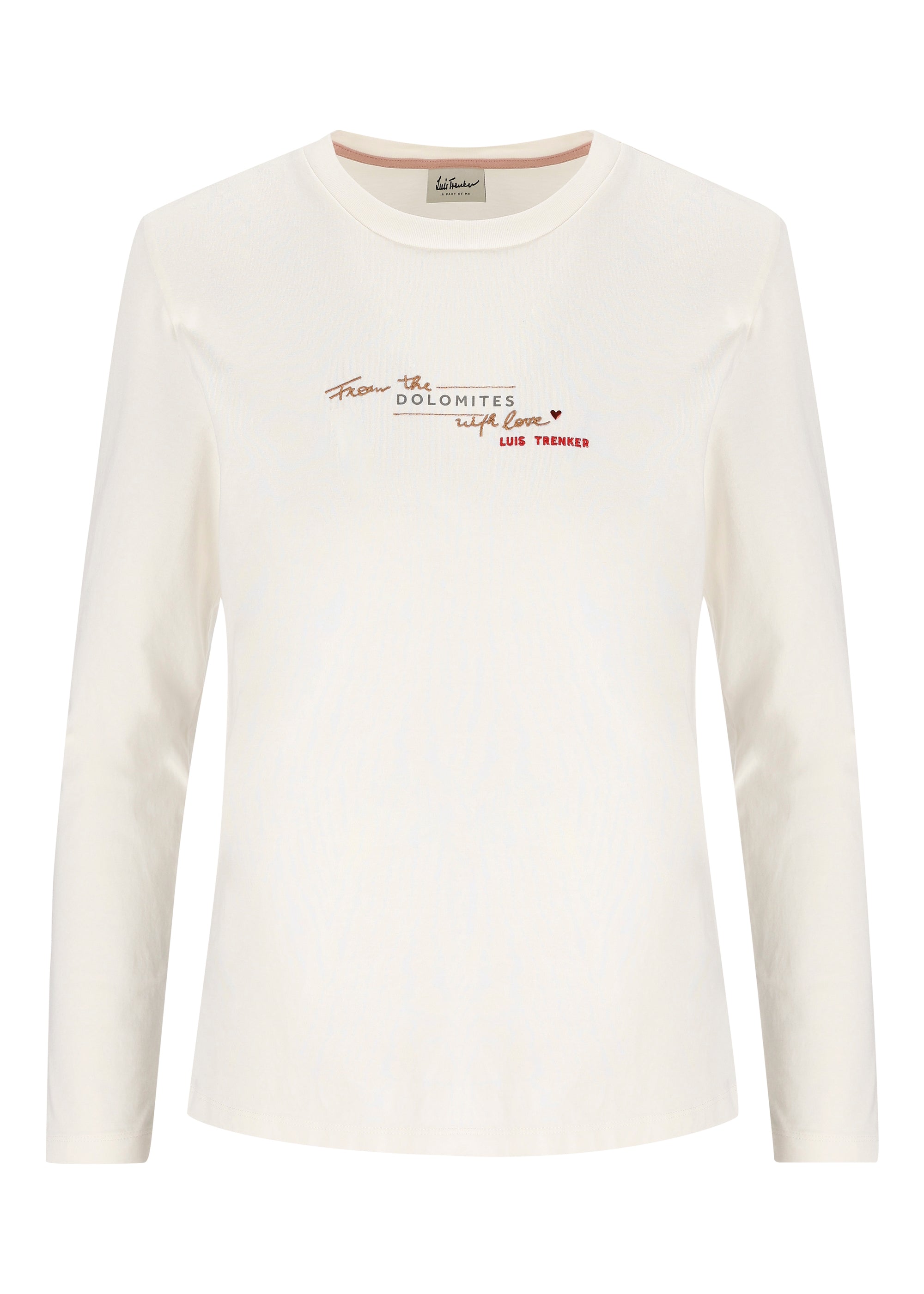 Luis Trenker Damen Shirt Dolomitenliebe Weiss