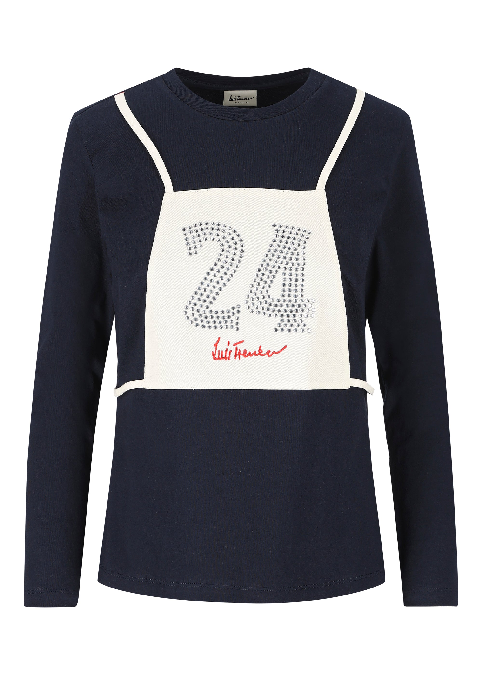 Luis Trenker Damen Shirt Startnummer Blau