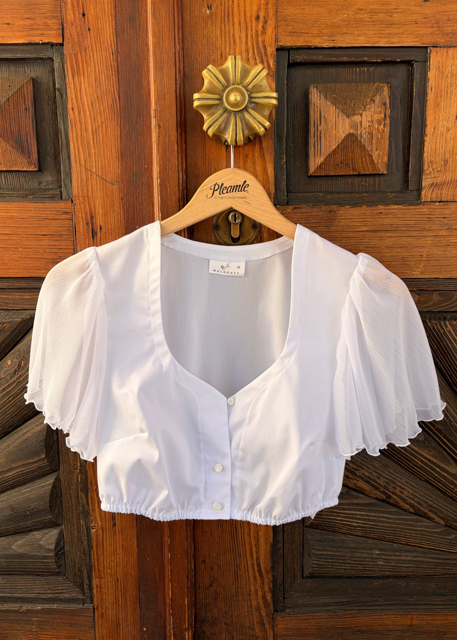 Waldorff Dirndl Bluse Weiß