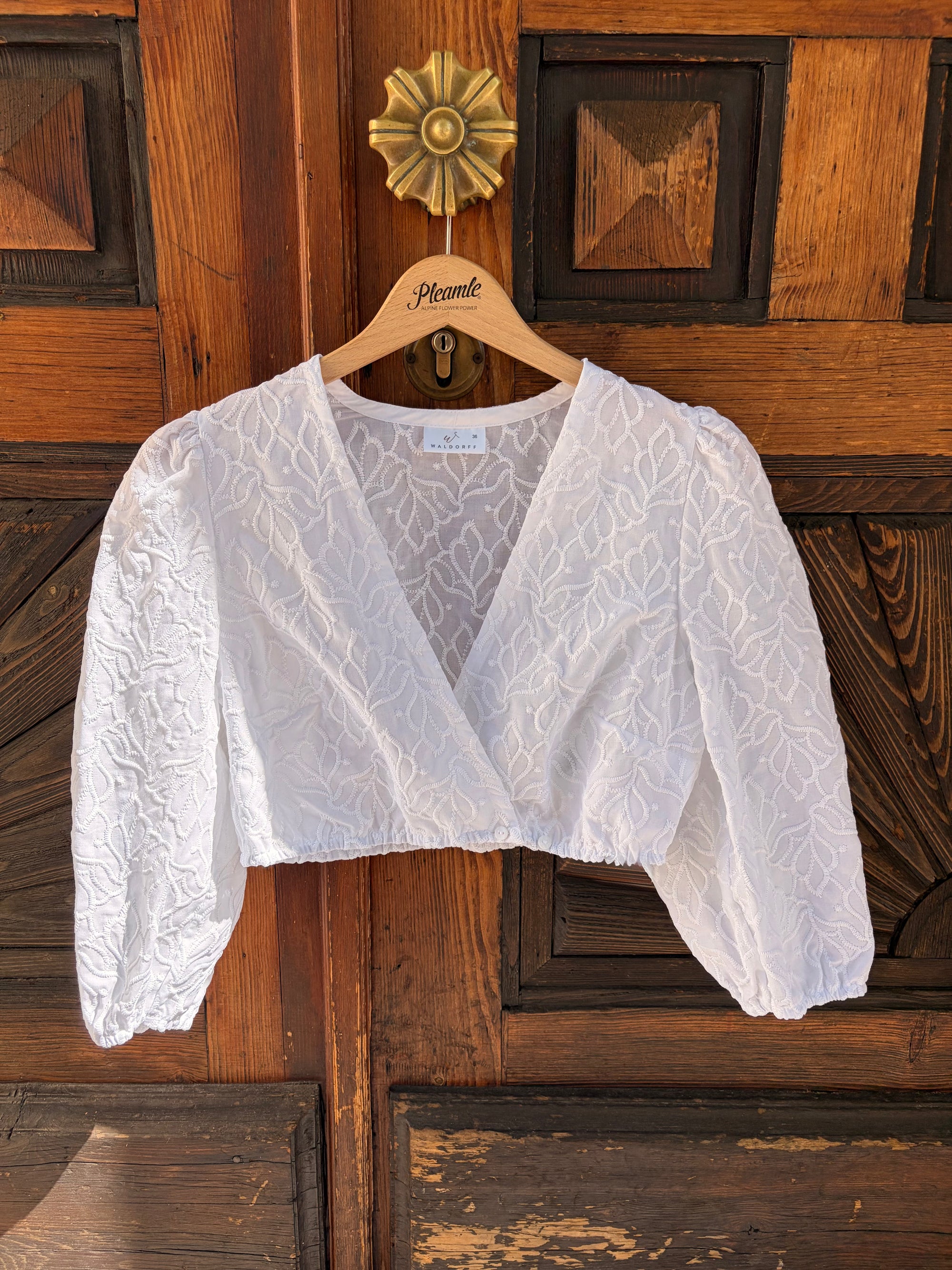 Waldorff Dirndlbluse Weiß